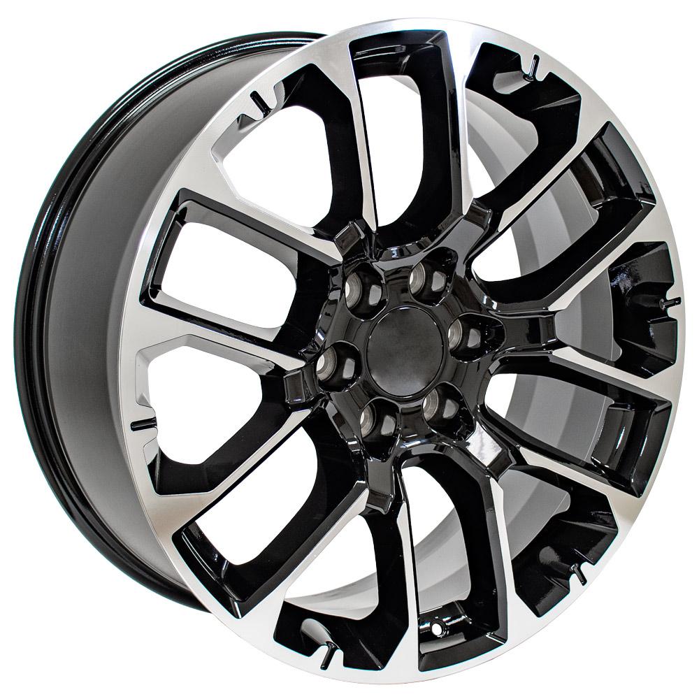 OE Wheels CV67-22090-6550-28MB 22" Replica fits Chevrolet Suburban 1500 Black