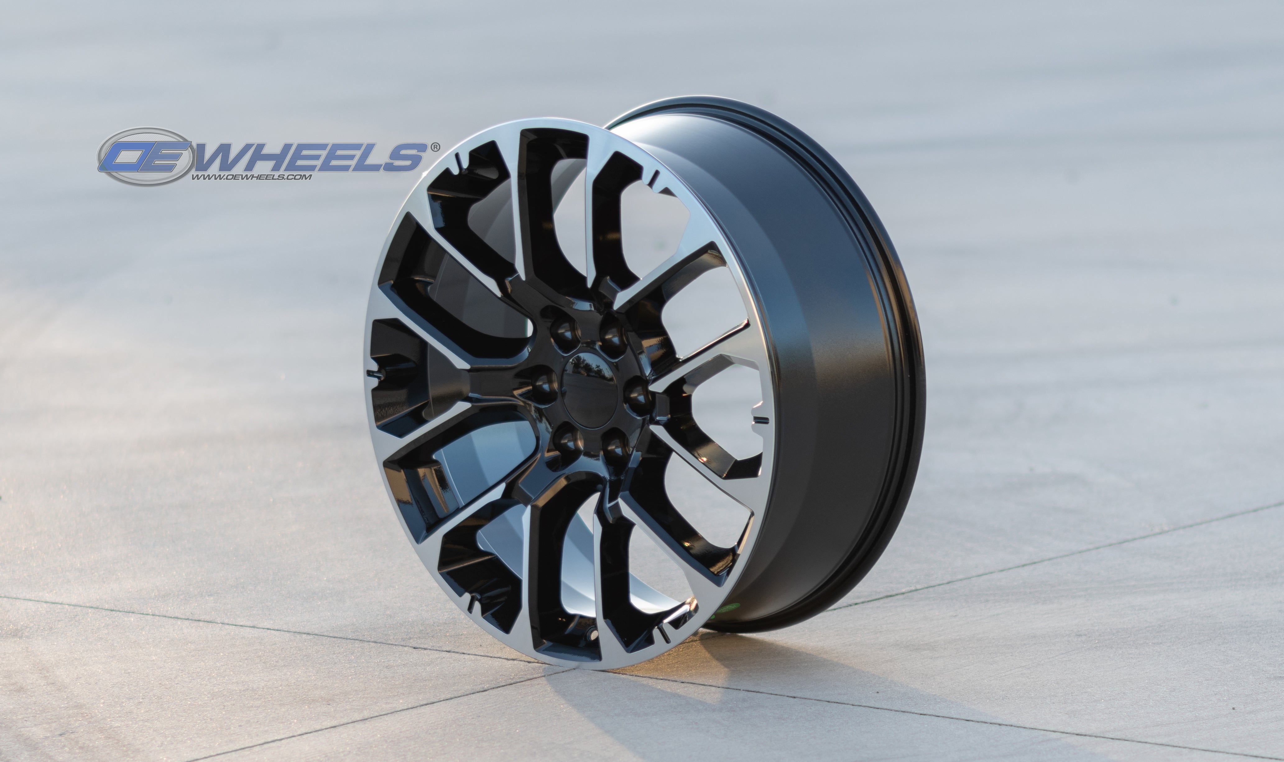 OE Wheels CV67-22090-6550-28MB 22" Replica fits Chevrolet Suburban 1500 Black