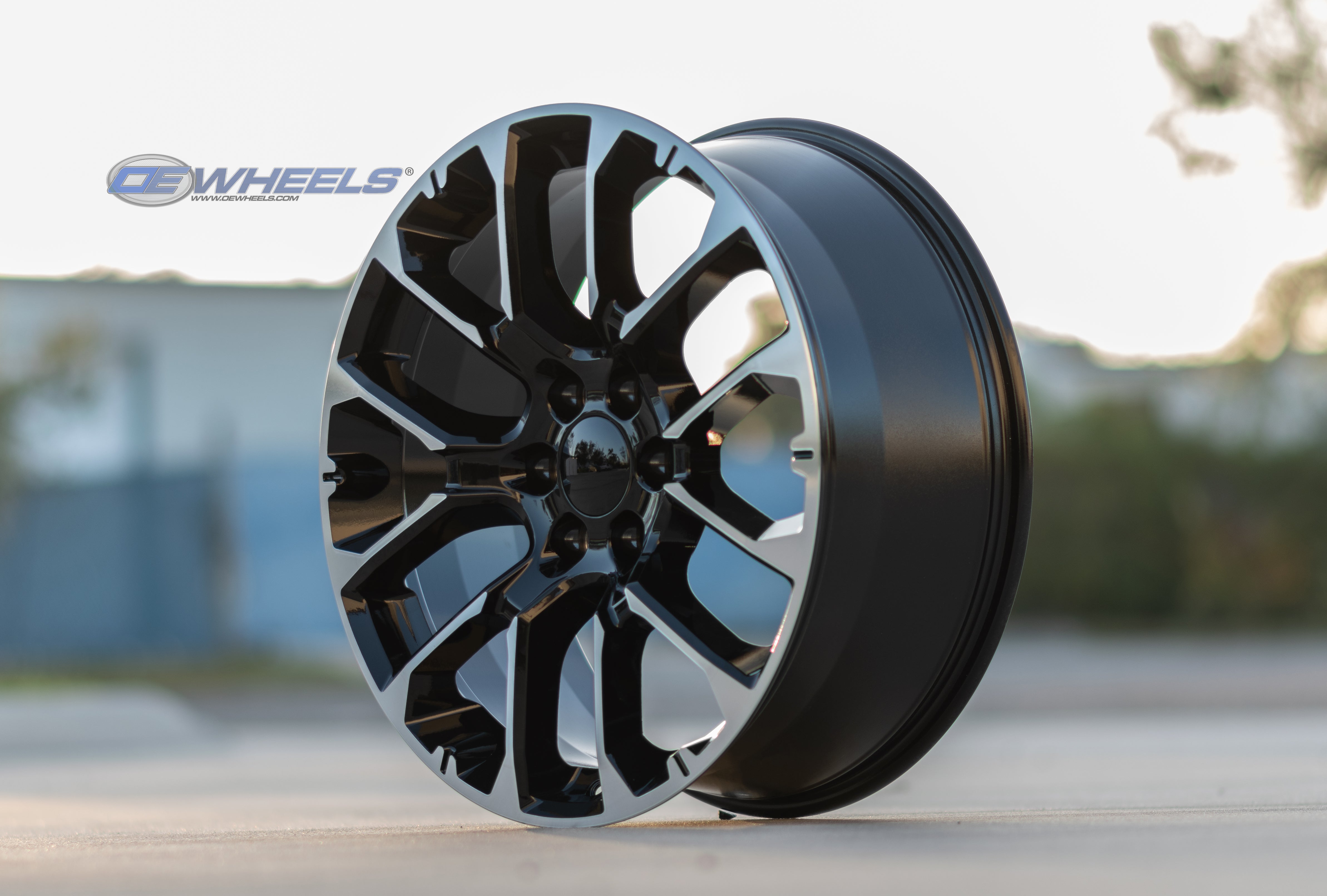 OE Wheels CV67-22090-6550-28MB 22" Replica fits Chevrolet Suburban 1500 Black