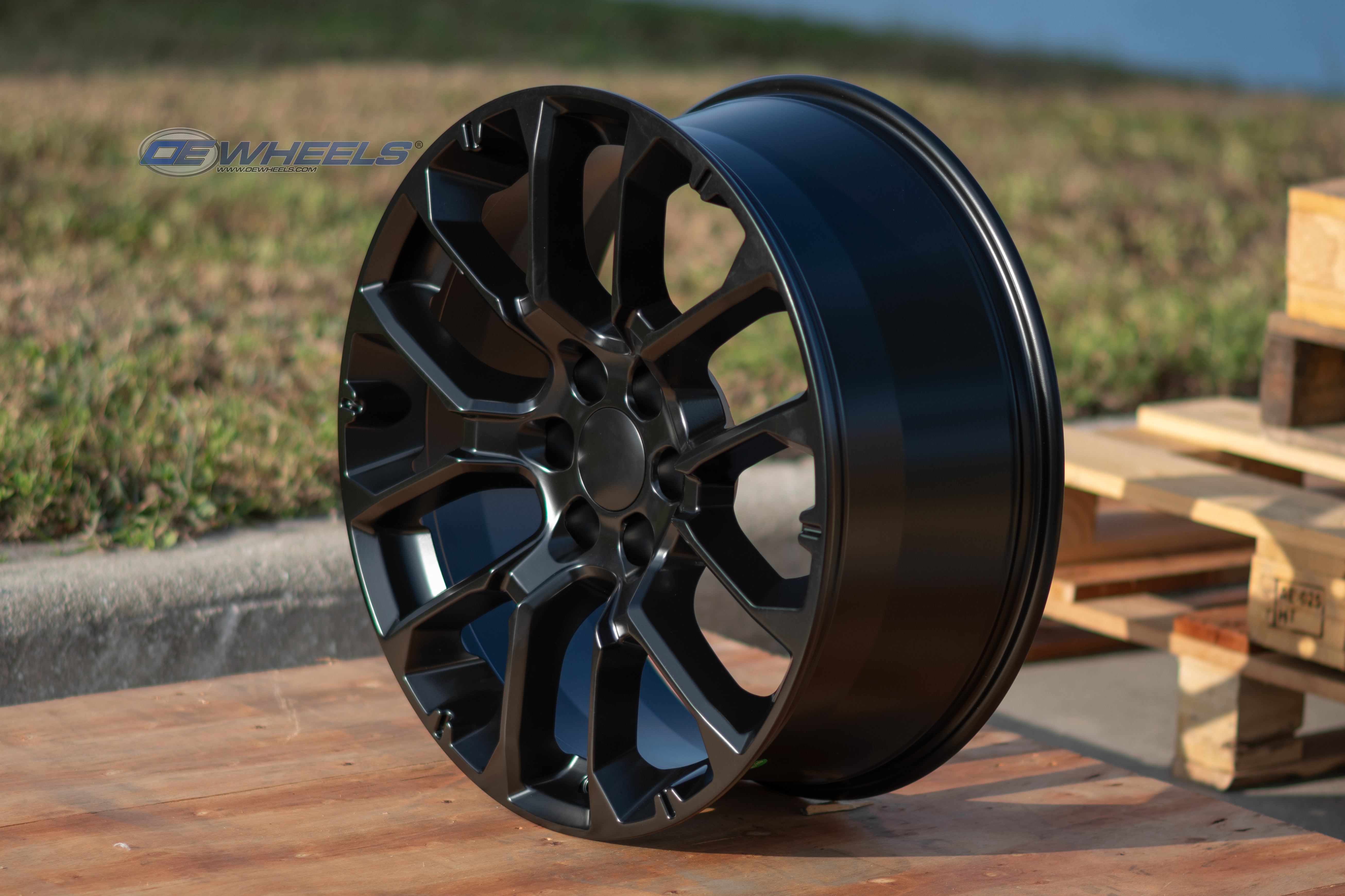 OE Wheels CV67-24100-6550-28B1 24" Replica fits Chevrolet Suburban 1500 Black