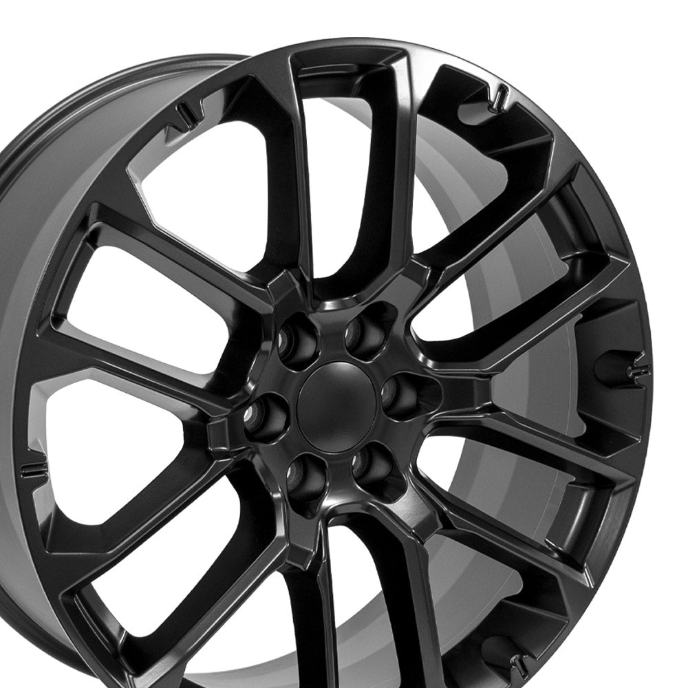 OE Wheels CV67-24100-6550-28B1 24" Replica fits Chevrolet Suburban 1500 Black