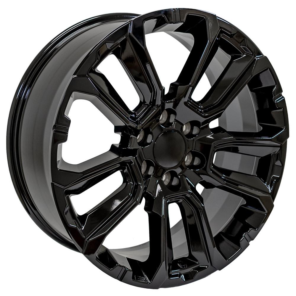 OE Wheels CV68-22090-6550-28B 22" Replica fits Chevrolet Suburban 1500 Black