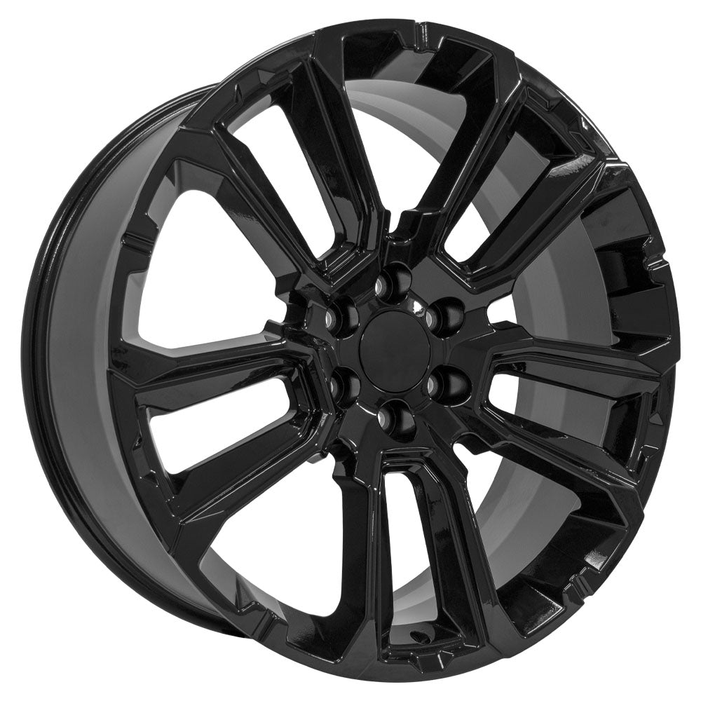 OE Wheels CV68-24100-6550-28B 24" Replica fits Chevrolet Suburban 1500 - Black