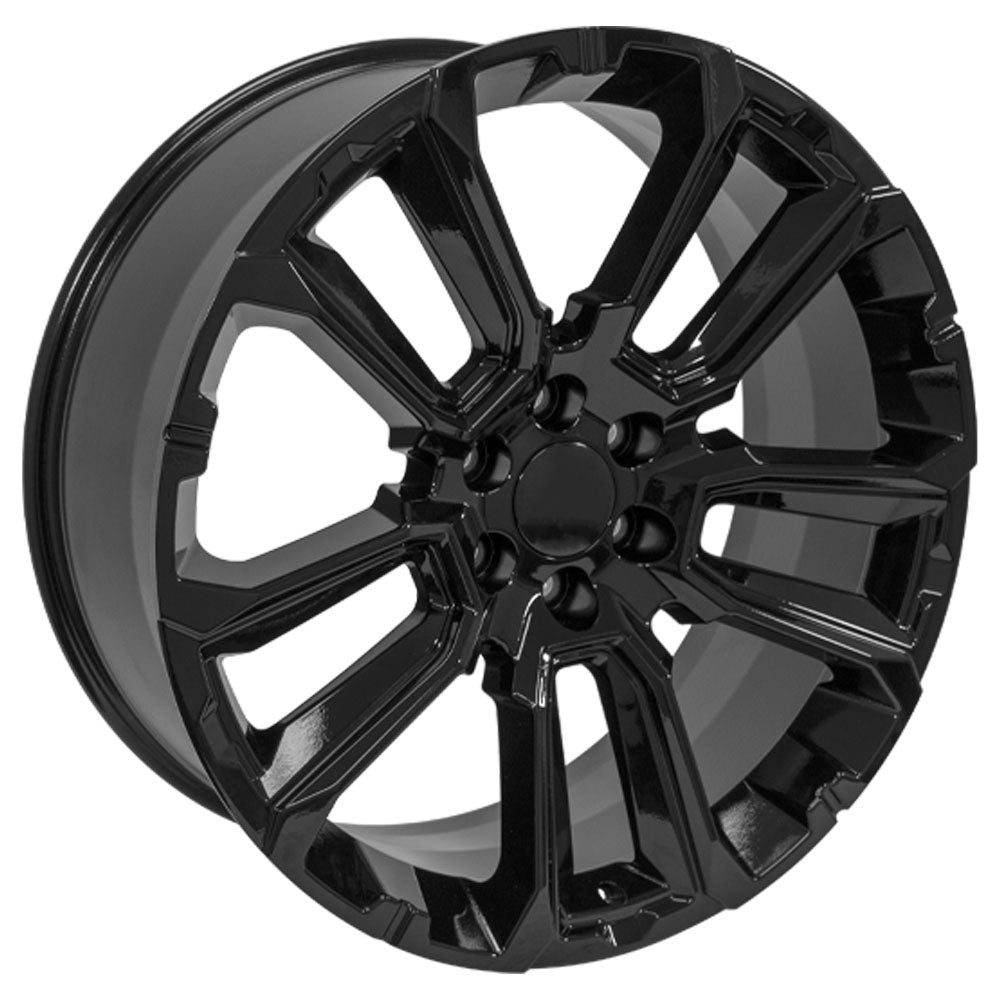 OE Wheels CV68-24100-6550-28B 24" Replica fits Chevrolet Suburban 1500 - Black