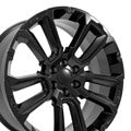 OE Wheels CV68-24100-6550-28B1 24" Replica fits Chevrolet Suburban 1500 Black