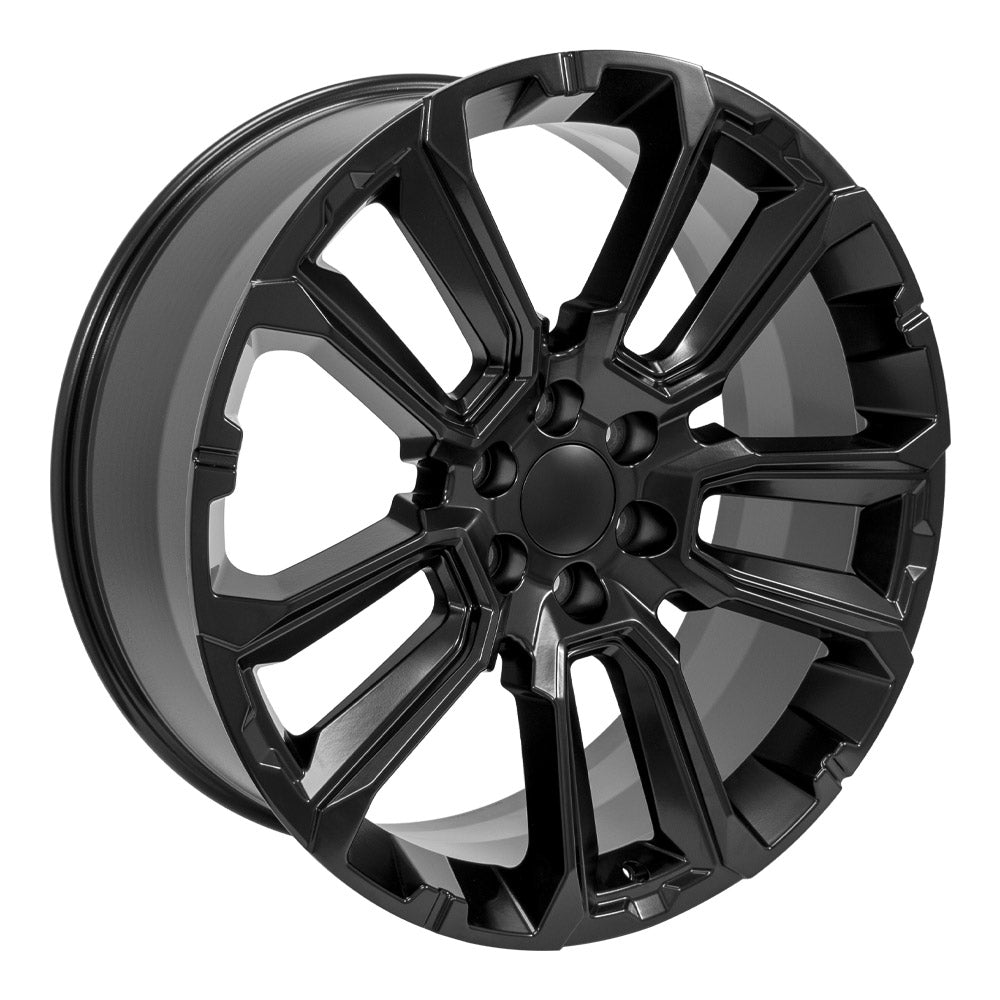 OE Wheels CV68-24100-6550-28B1 24" Replica fits Chevrolet Suburban 1500 Black