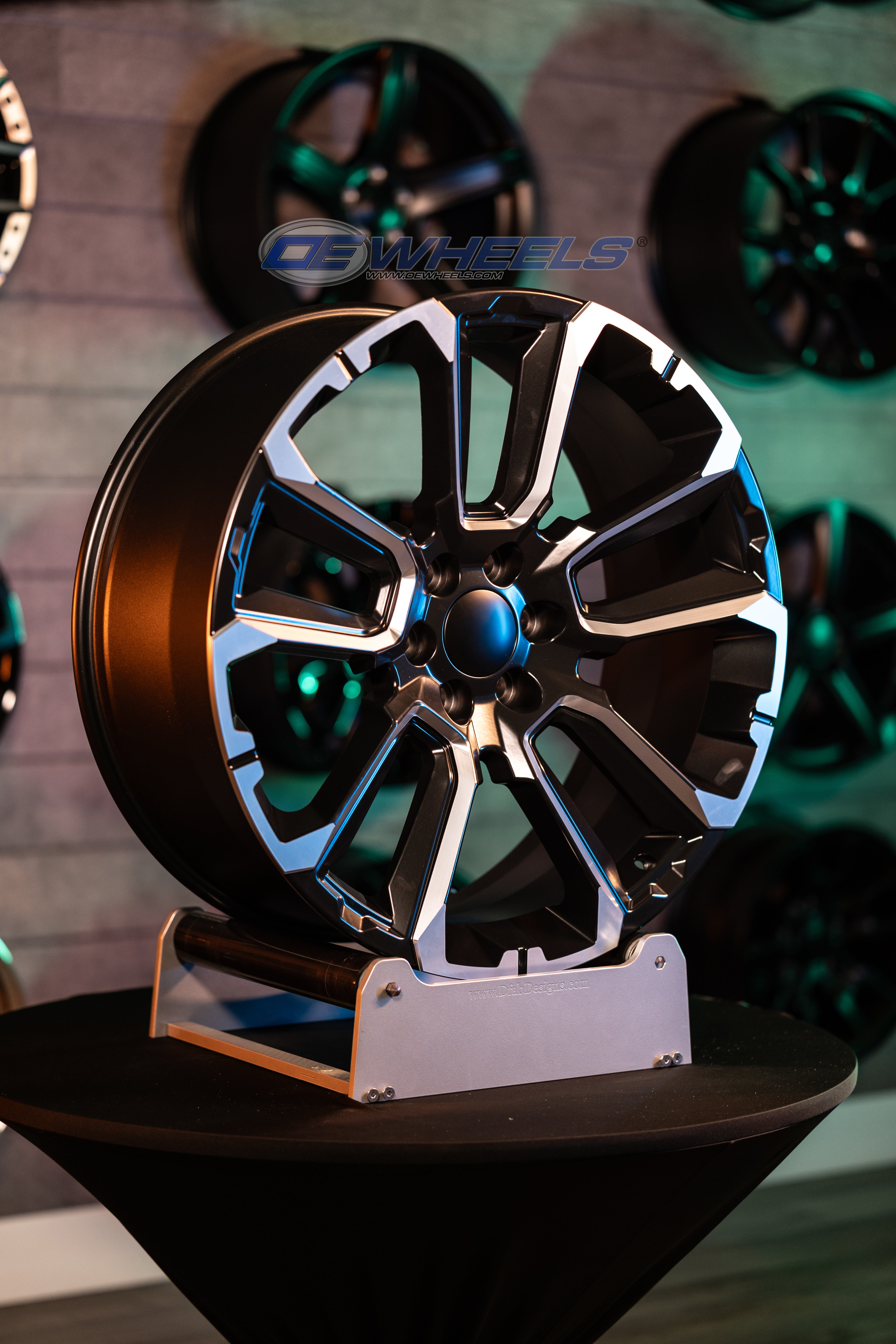 OE Wheels CV68-24100-6550-28B1M 24" Replica fits Chevrolet Suburban 1500 Black