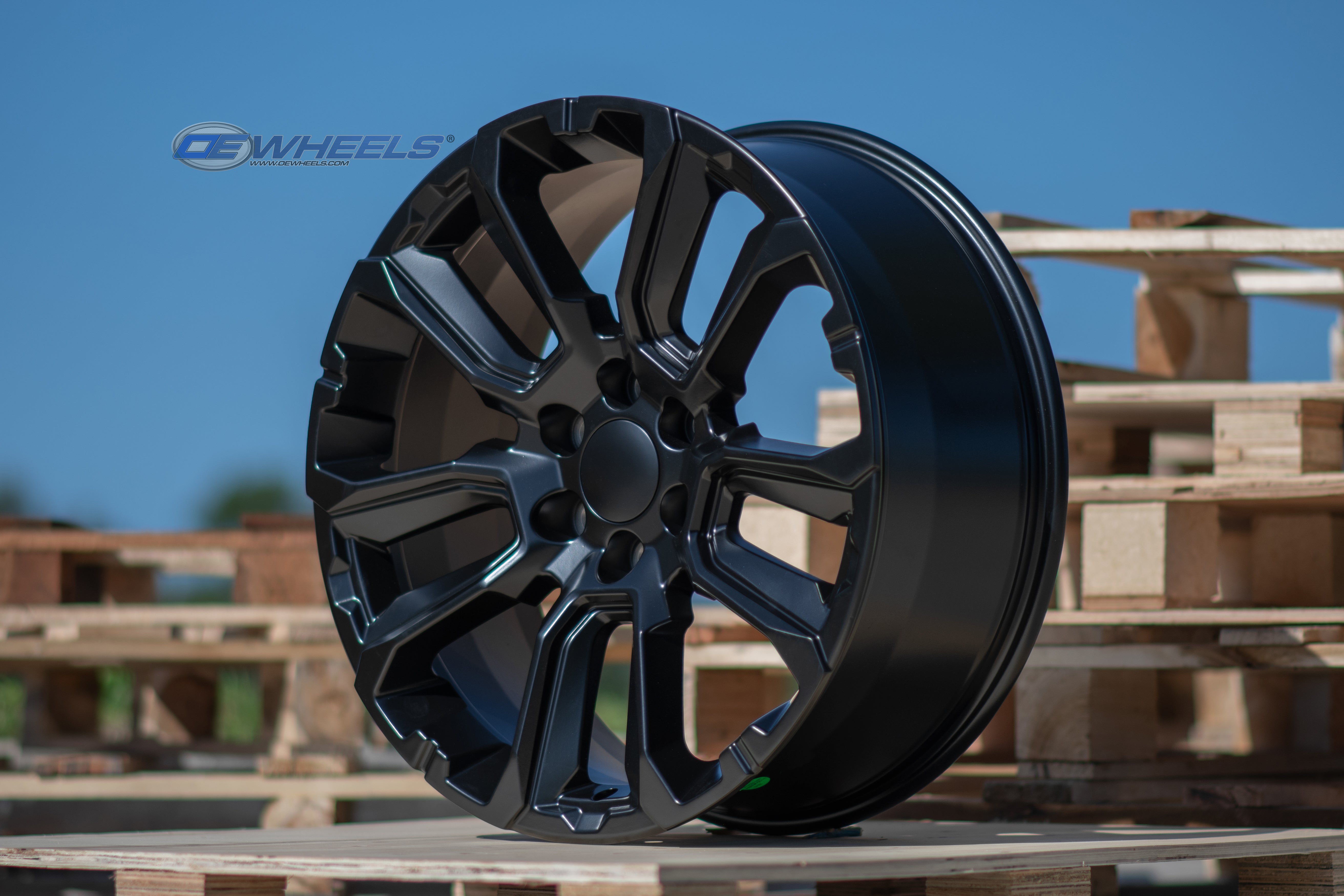 OE Wheels CV68-24100-6550-28B1 24" Replica fits Chevrolet Suburban 1500 Black