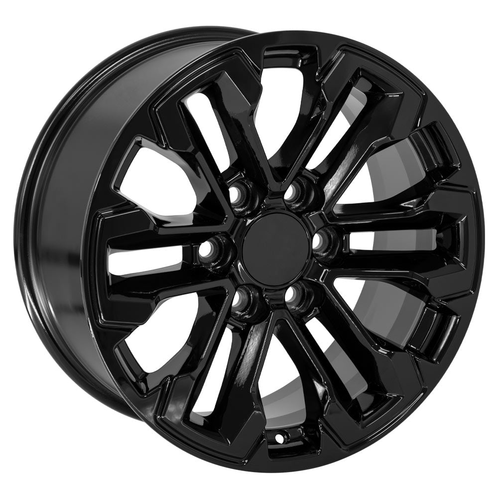 OE Wheels CV69-18085-6550-26B 18" Replica fits Chevrolet Silverado Gloss Black