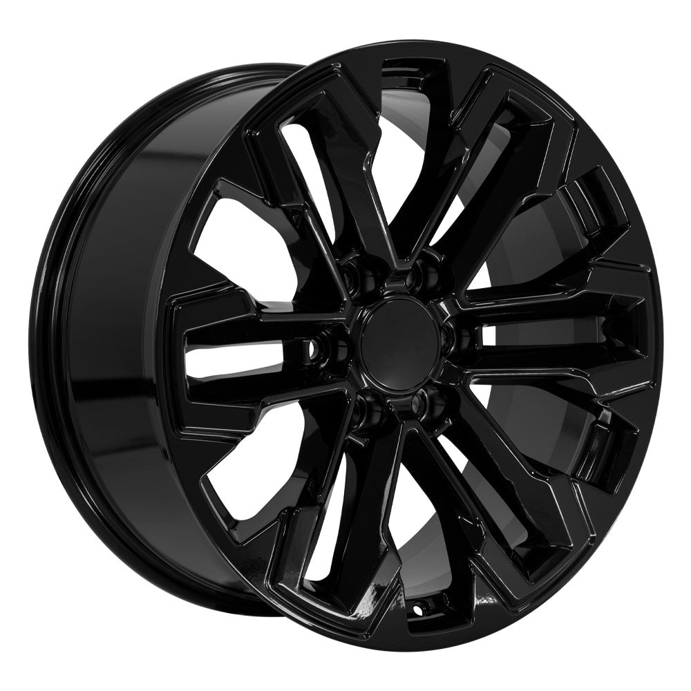 OE Wheels CV69-20090-6550-26B 20" Replica fits Chevrolet Silverado Gloss Black