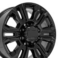 OE Wheels CV70B-20085-8180-47B 20" Replica fits GMC Sierra 2500 3500 Black