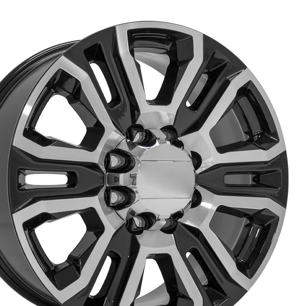 OE Wheels CV70B-20085-8180-47MB 20" Replica fits GMC Sierra 2500 3500 Black