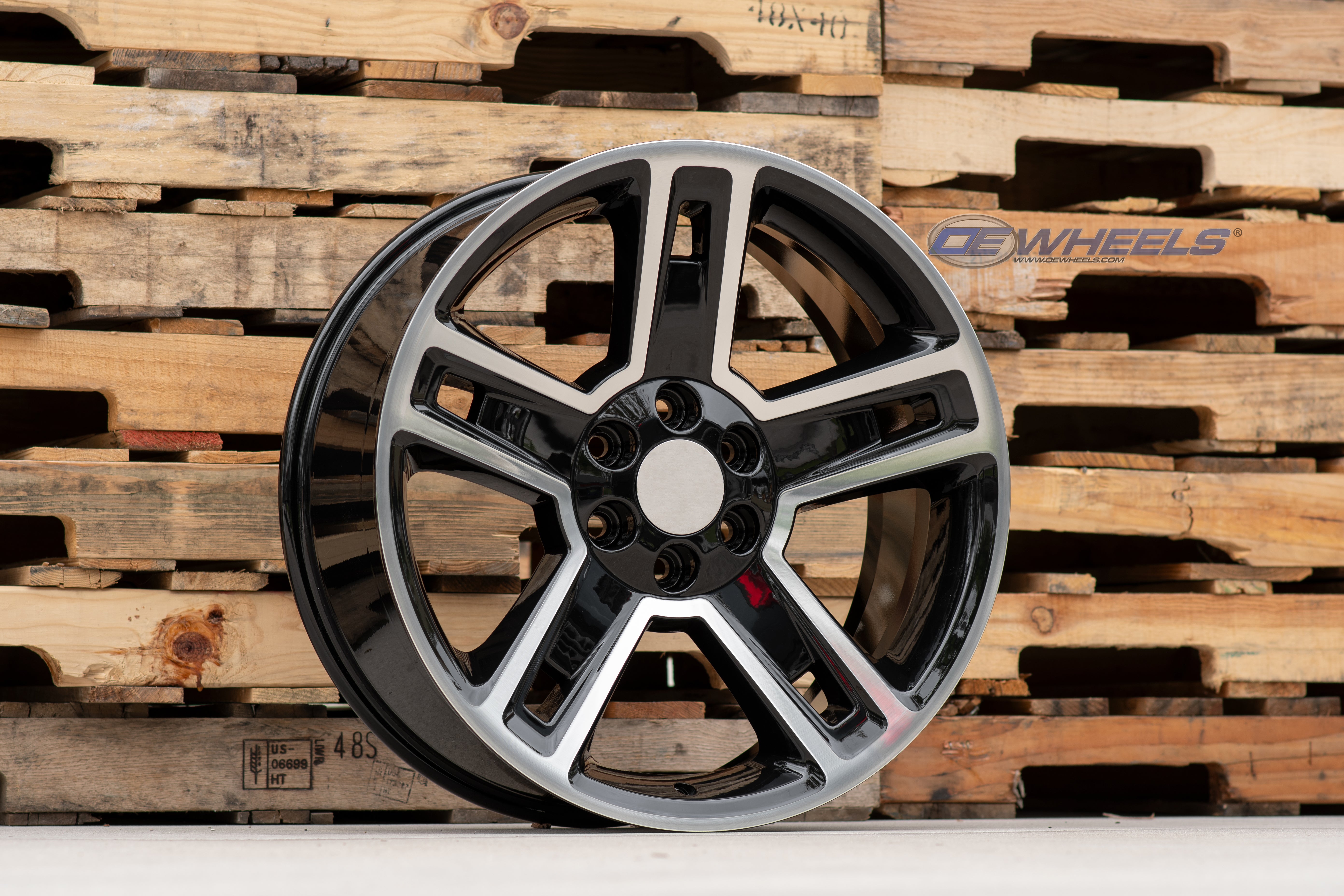 OE Wheels CV74B-22090-6550-24MB 22" Replica CV74B fits Chevrolet Silverado Black