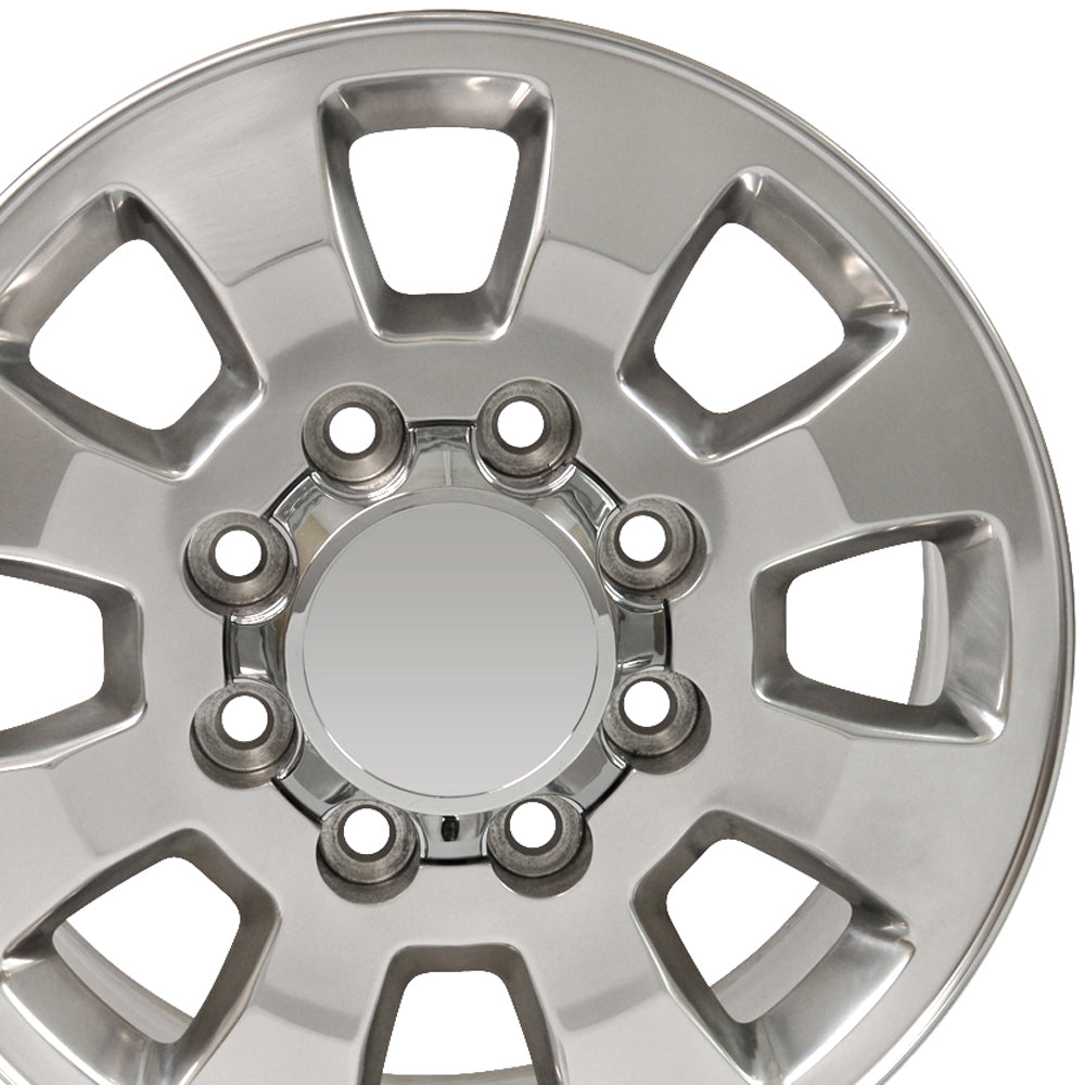 OE Wheels CV75A-18080-8650-12P 18" Replica CV75A fits GMC Sierra 18x8 Polished