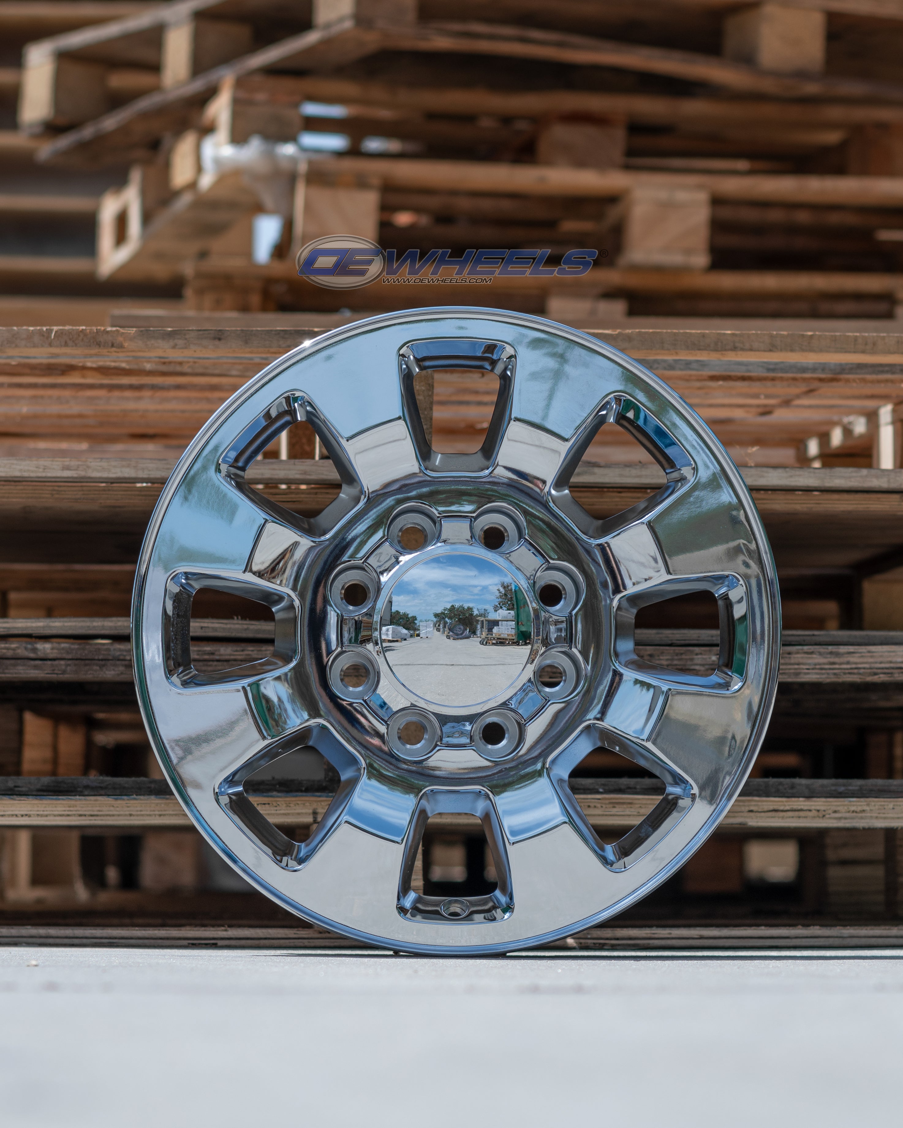 OE Wheels CV75B-18080-8180-44C 18" Replica CV75B fits GMC Sierra 18x8 Chrome