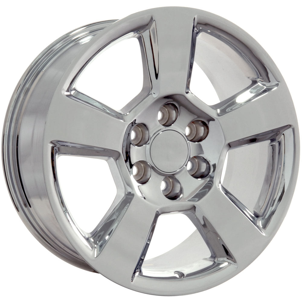 OE Wheels CV76-20090-6550-27C 20" Replica CV76 fits Chevrolet Tahoe 20x9 Chrome