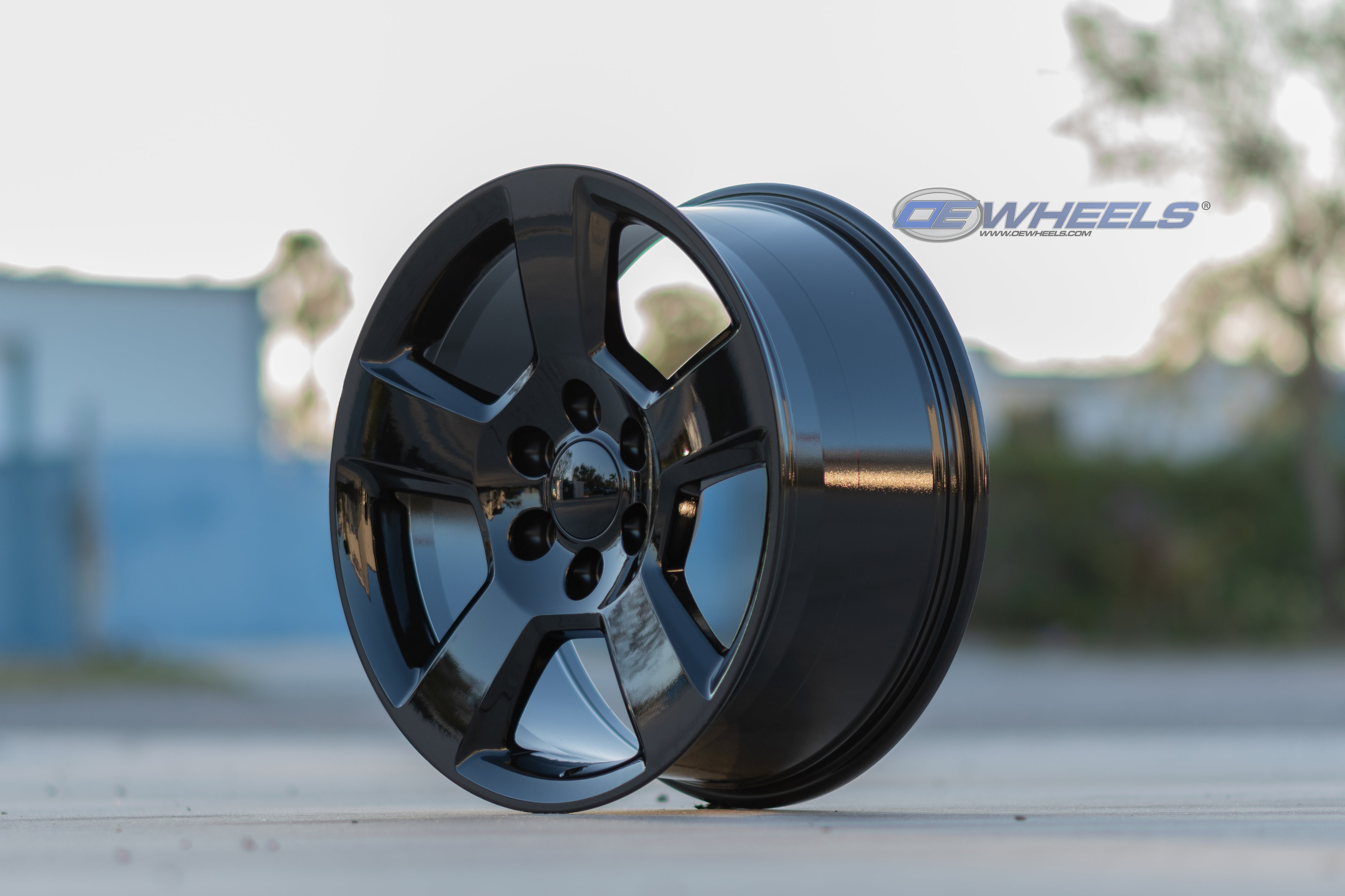 OE Wheels CV76-20090-6550-27B 20" Replica CV76 fits Chevrolet Tahoe 20x9 Black