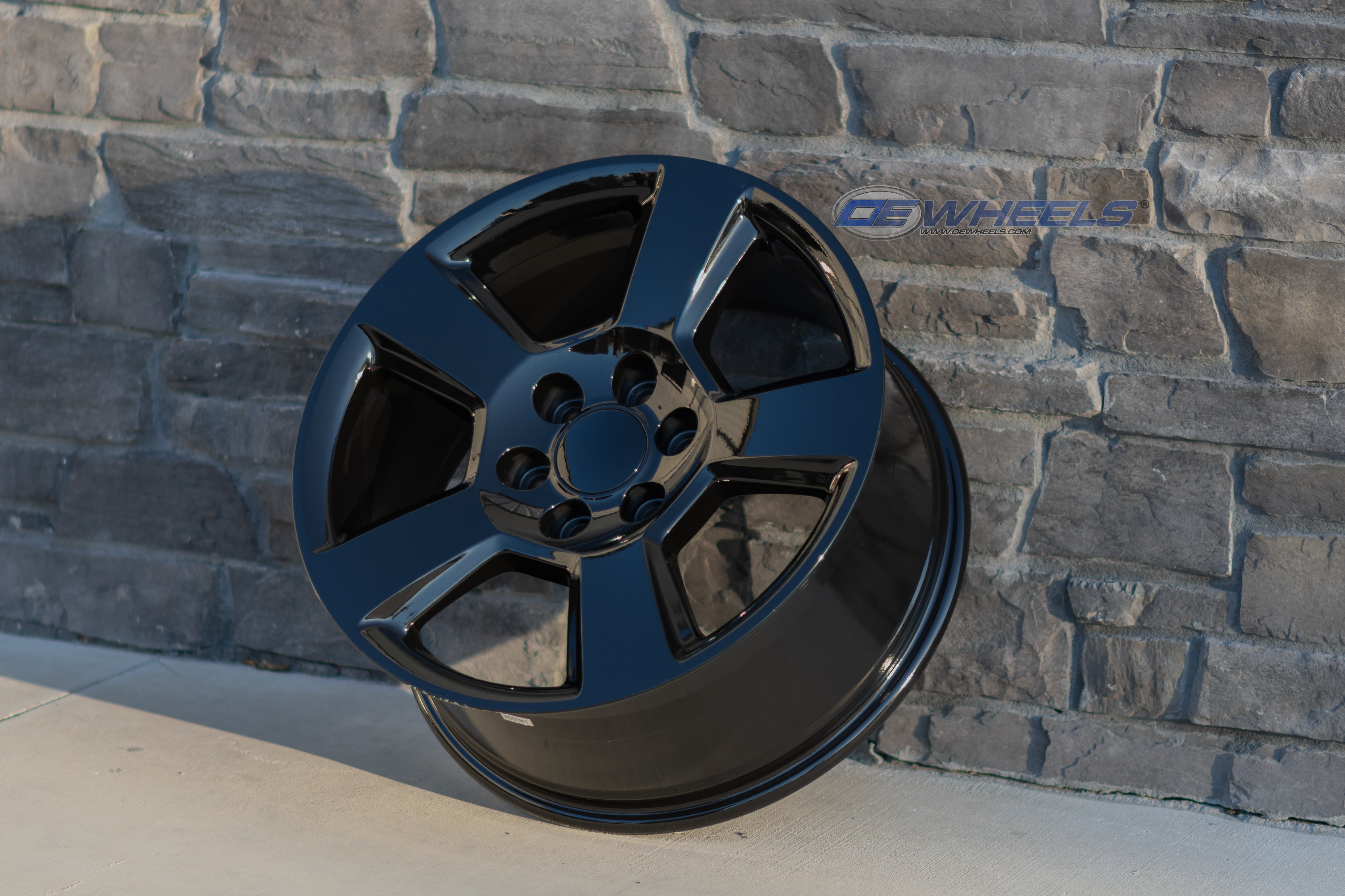 OE Wheels CV76-20090-6550-27B 20" Replica CV76 fits Chevrolet Tahoe 20x9 Black
