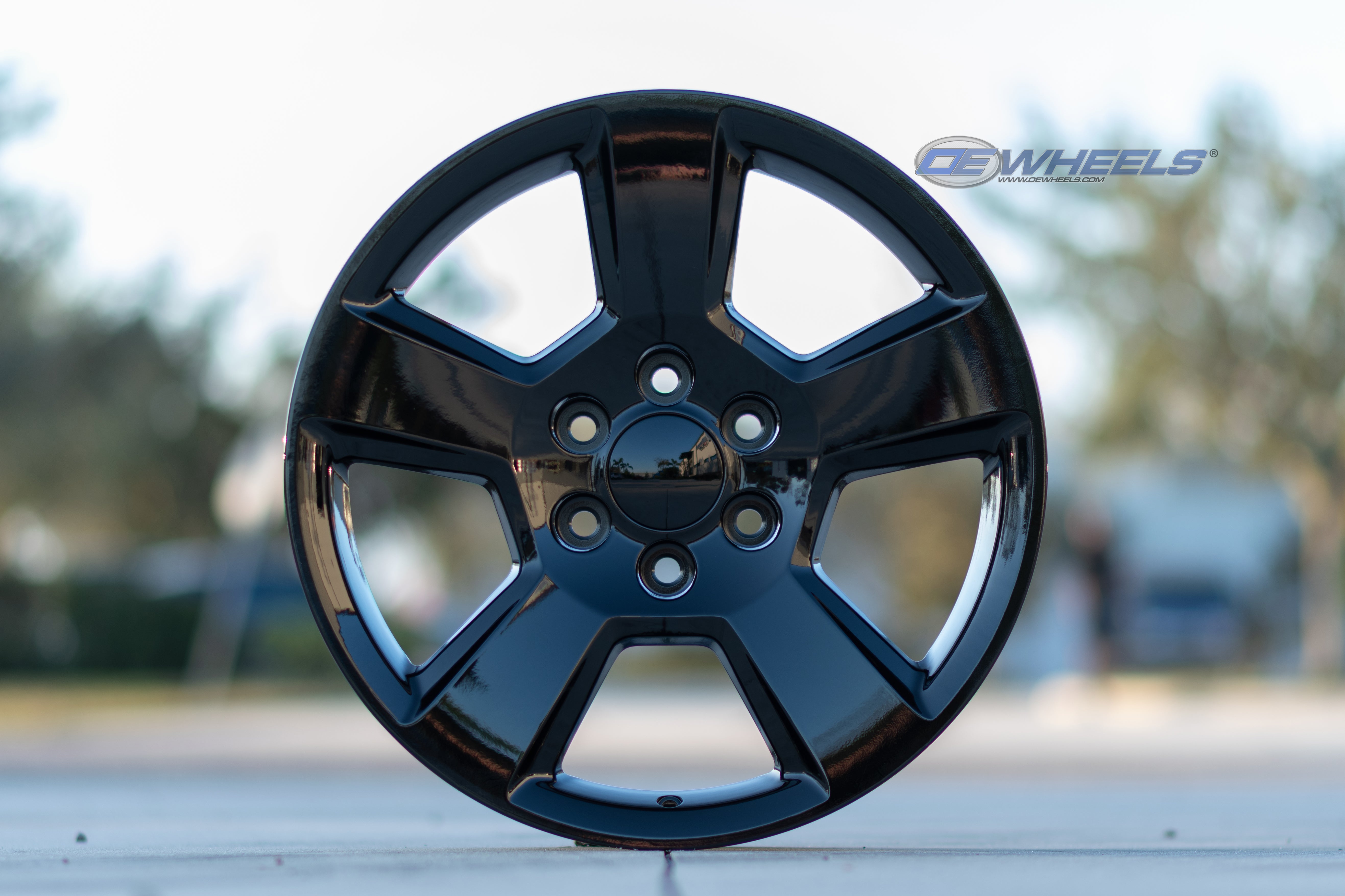 OE Wheels CV76-20090-6550-27B 20" Replica CV76 fits Chevrolet Tahoe 20x9 Black