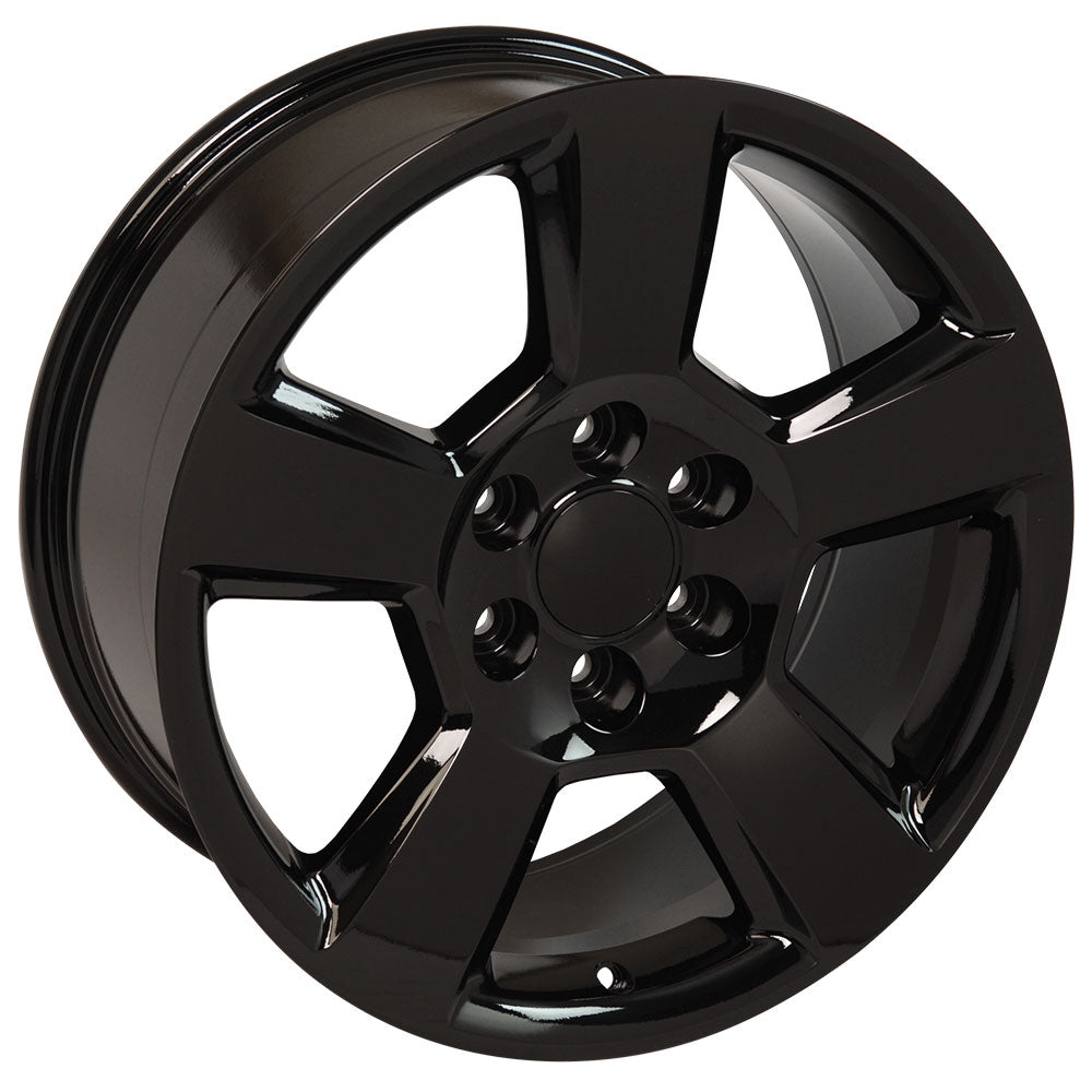 OE Wheels CV76-20090-6550-27B 20" Replica CV76 fits Chevrolet Tahoe 20x9 Black