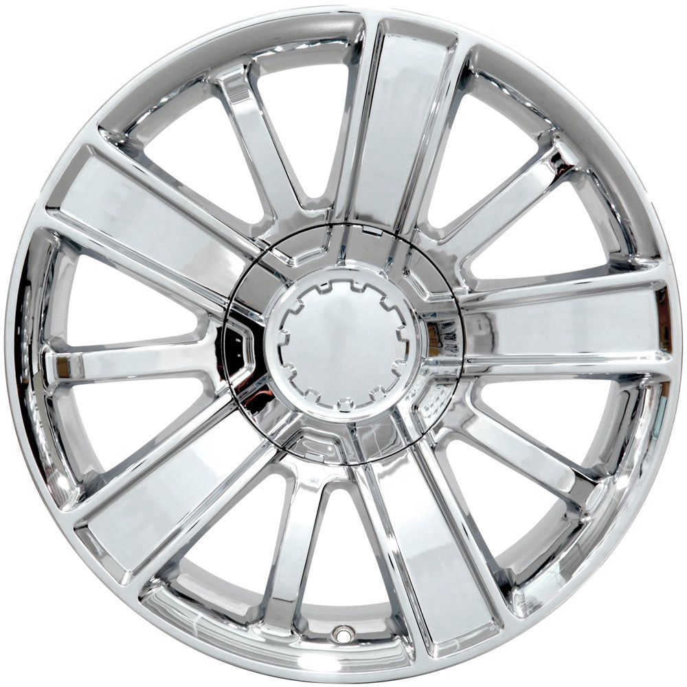 OE Wheels CV77-20090-6550-27C 20" Replica CV77 fits Chevrolet 20x9 Chrome