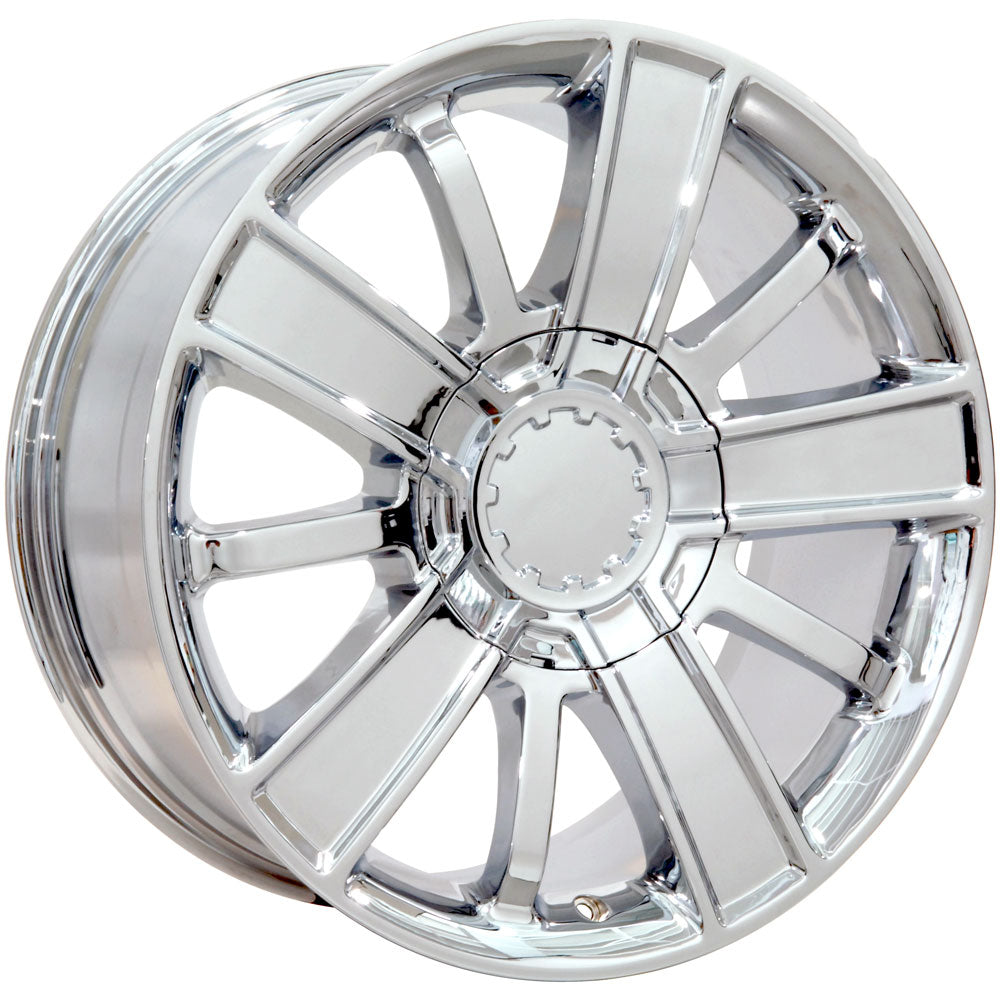 OE Wheels CV77-20090-6550-27C 20" Replica CV77 fits Chevrolet 20x9 Chrome