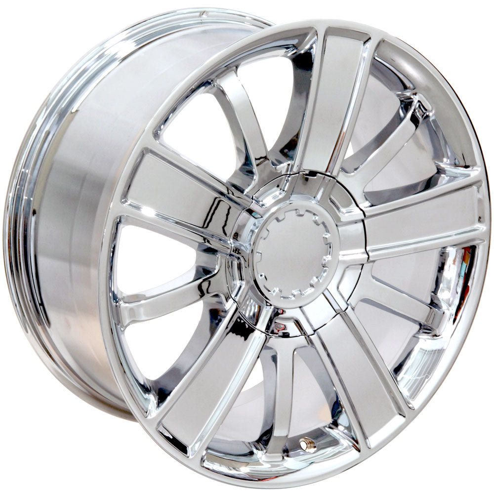 OE Wheels CV77-20090-6550-27C 20" Replica CV77 fits Chevrolet 20x9 Chrome