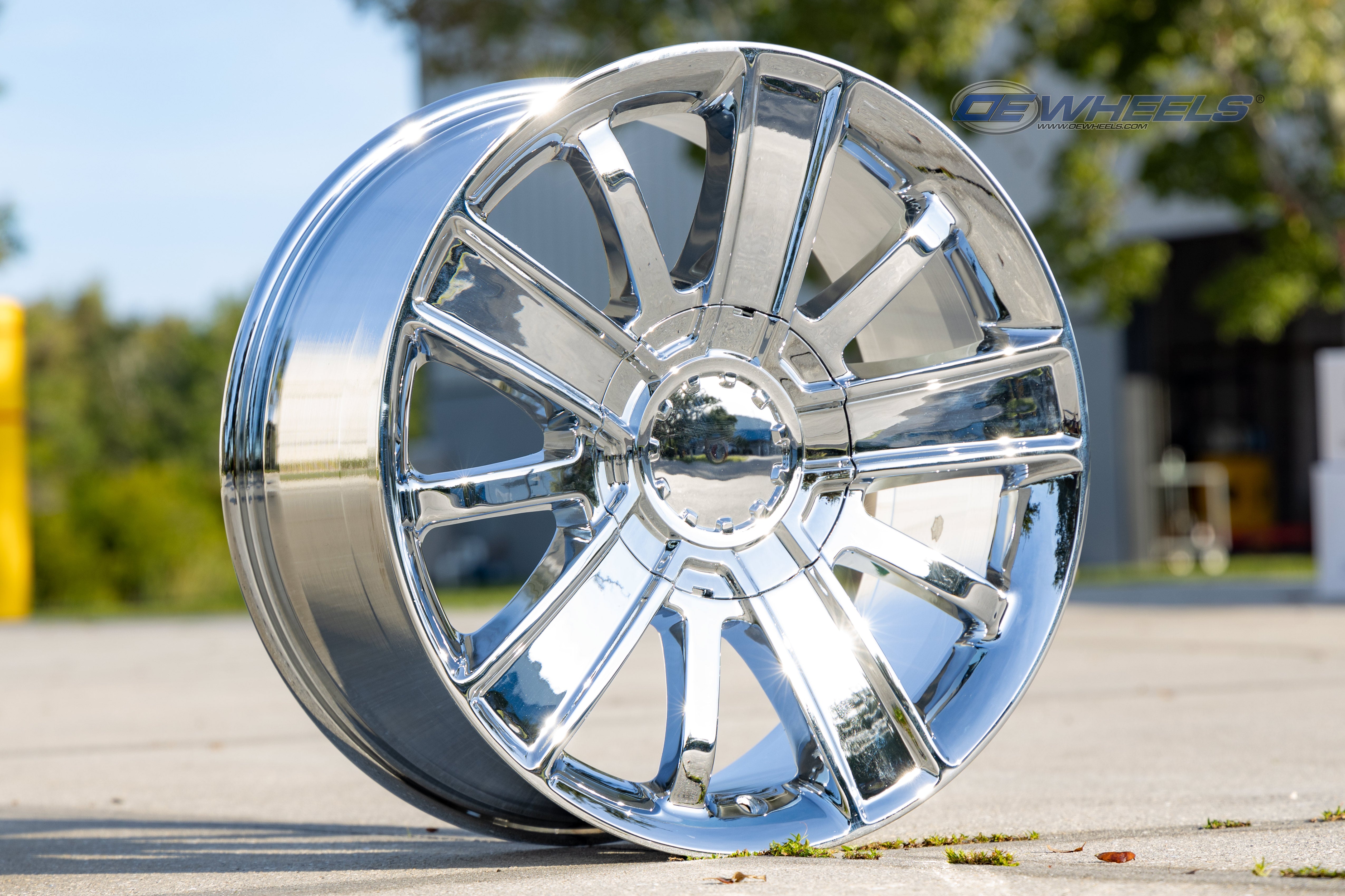 OE Wheels CV77-20090-6550-27C 20" Replica CV77 fits Chevrolet 20x9 Chrome
