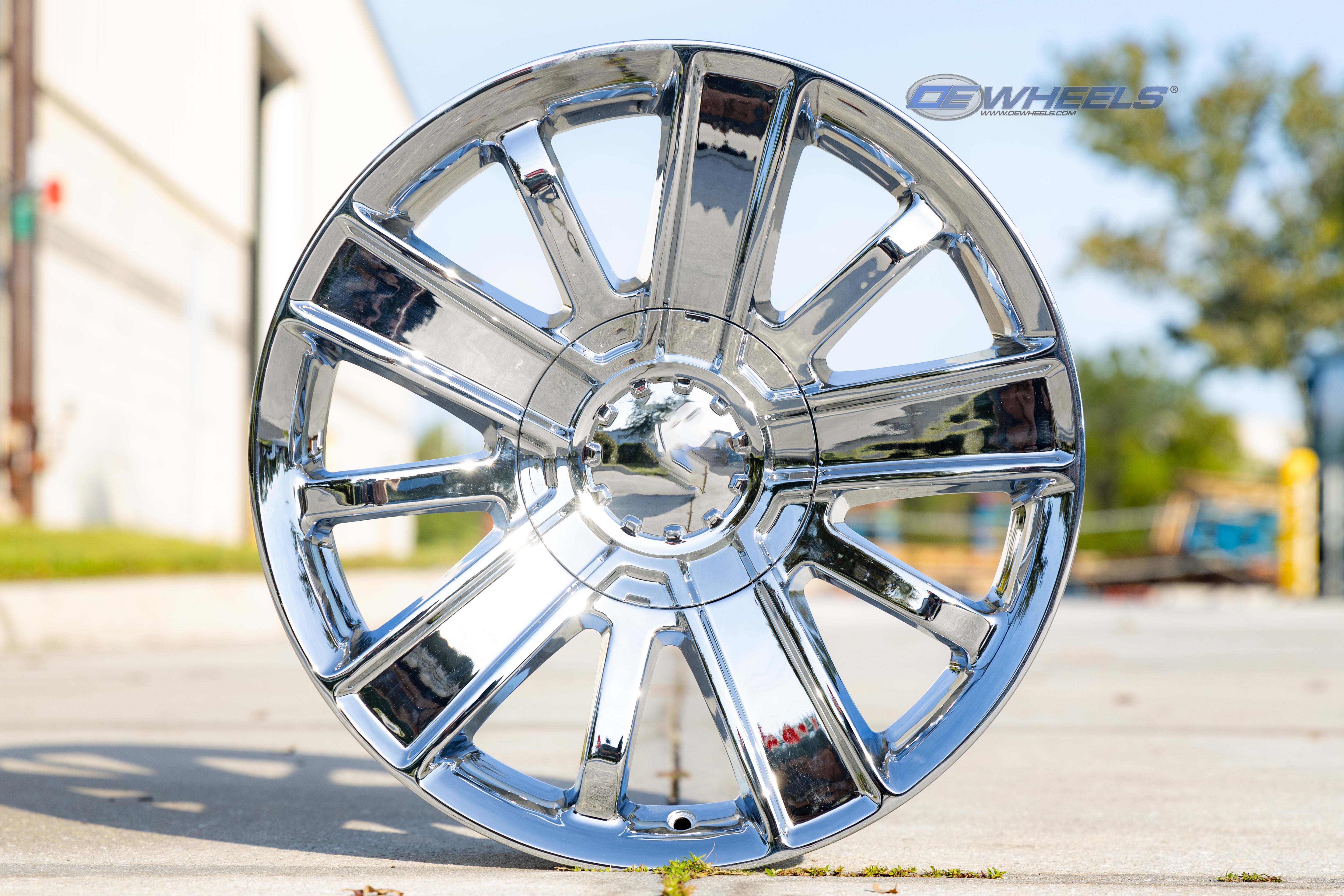OE Wheels CV77-20090-6550-27C 20" Replica CV77 fits Chevrolet 20x9 Chrome