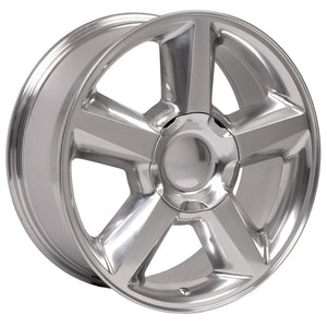 OE Wheels CV83-20085-6550-31P 20" Replica fits Chevrolet Tahoe 20x8.5 Polished