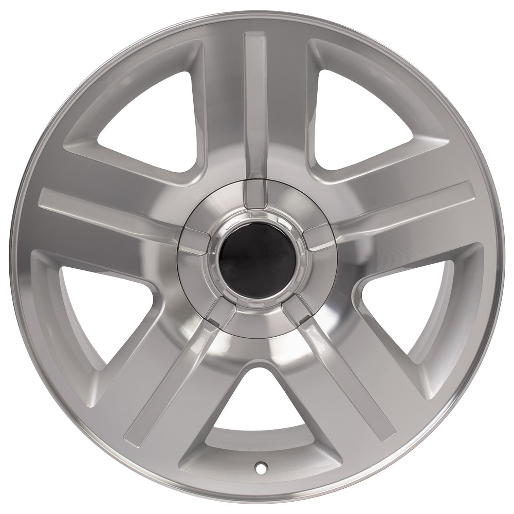 OE Wheels CV84-20085-6550-31MS 20" Replica fits Chevrolet Silverado Silver