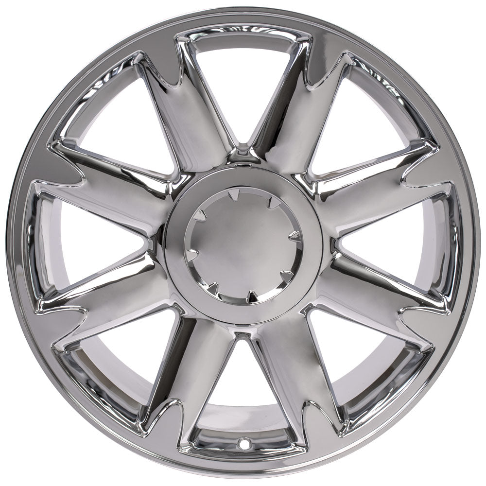 OE Wheels CV85-20085-6550-31C 20" Replica CV85 fits GMC Sierra 20x8.5 Chrome