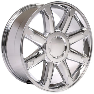 OE Wheels CV85-20085-6550-31C 20" Replica CV85 fits GMC Sierra 20x8.5 Chrome