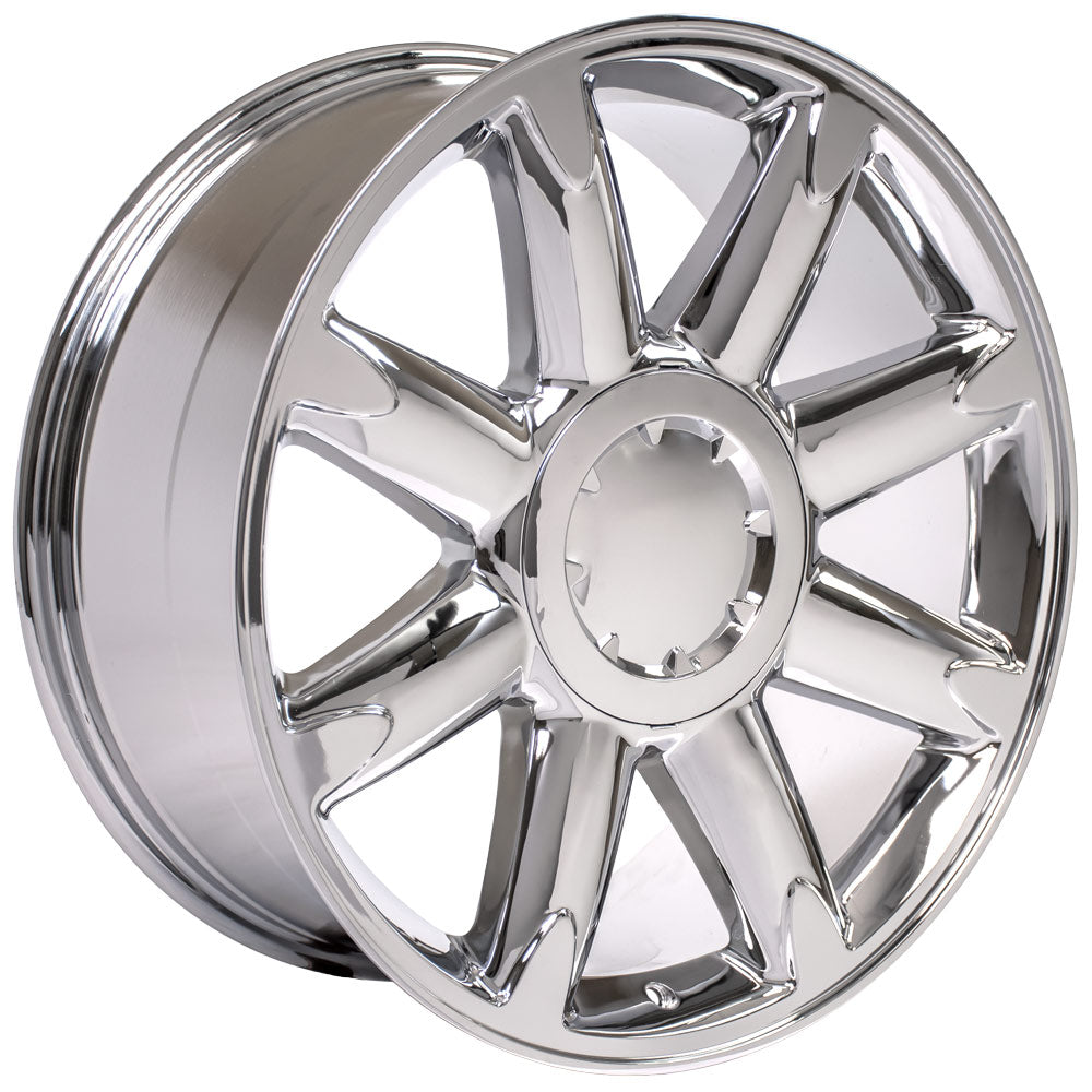 OE Wheels CV85-20085-6550-31C 20" Replica CV85 fits GMC Sierra 20x8.5 Chrome