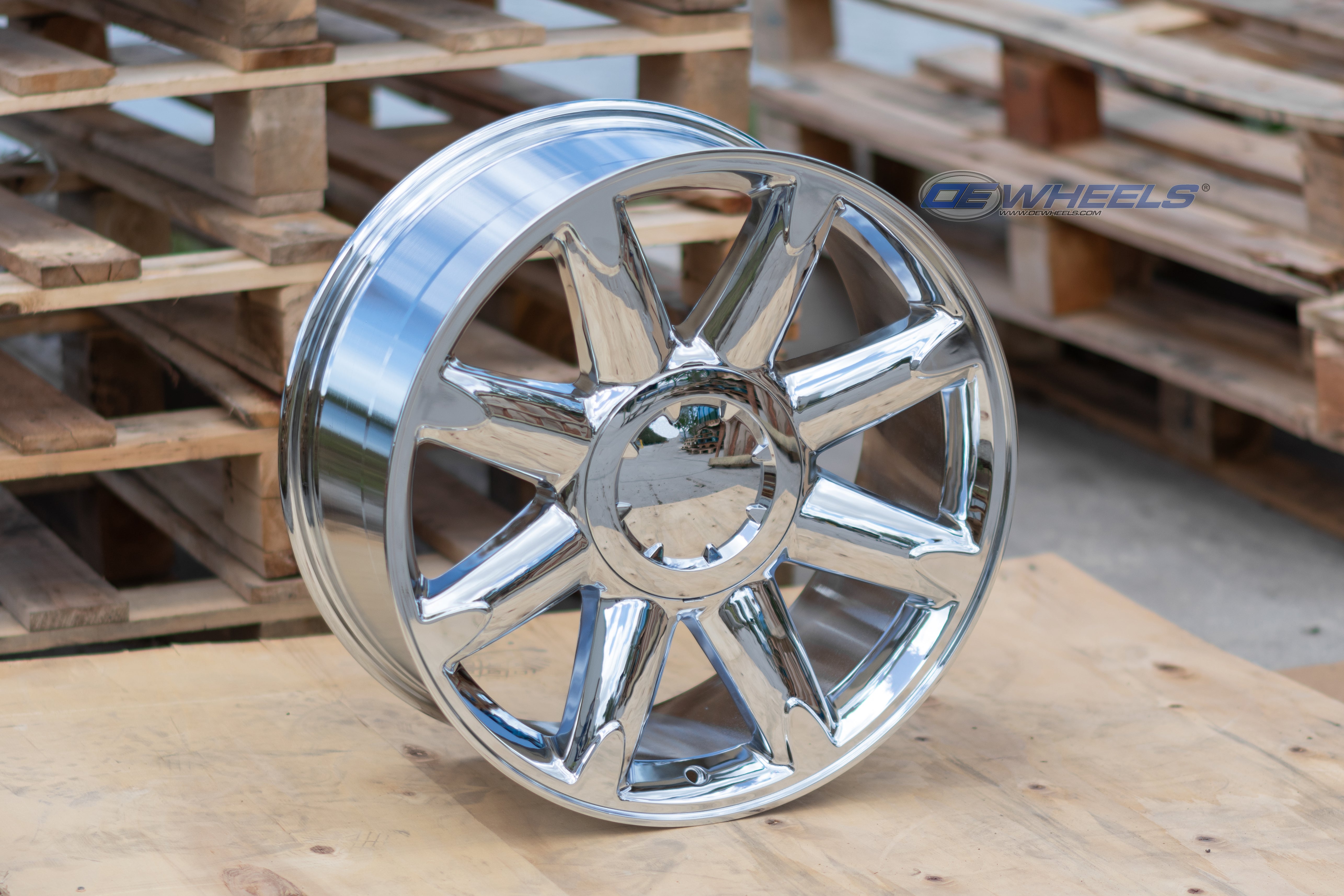 OE Wheels CV85-20085-6550-31C 20" Replica CV85 fits GMC Sierra 20x8.5 Chrome