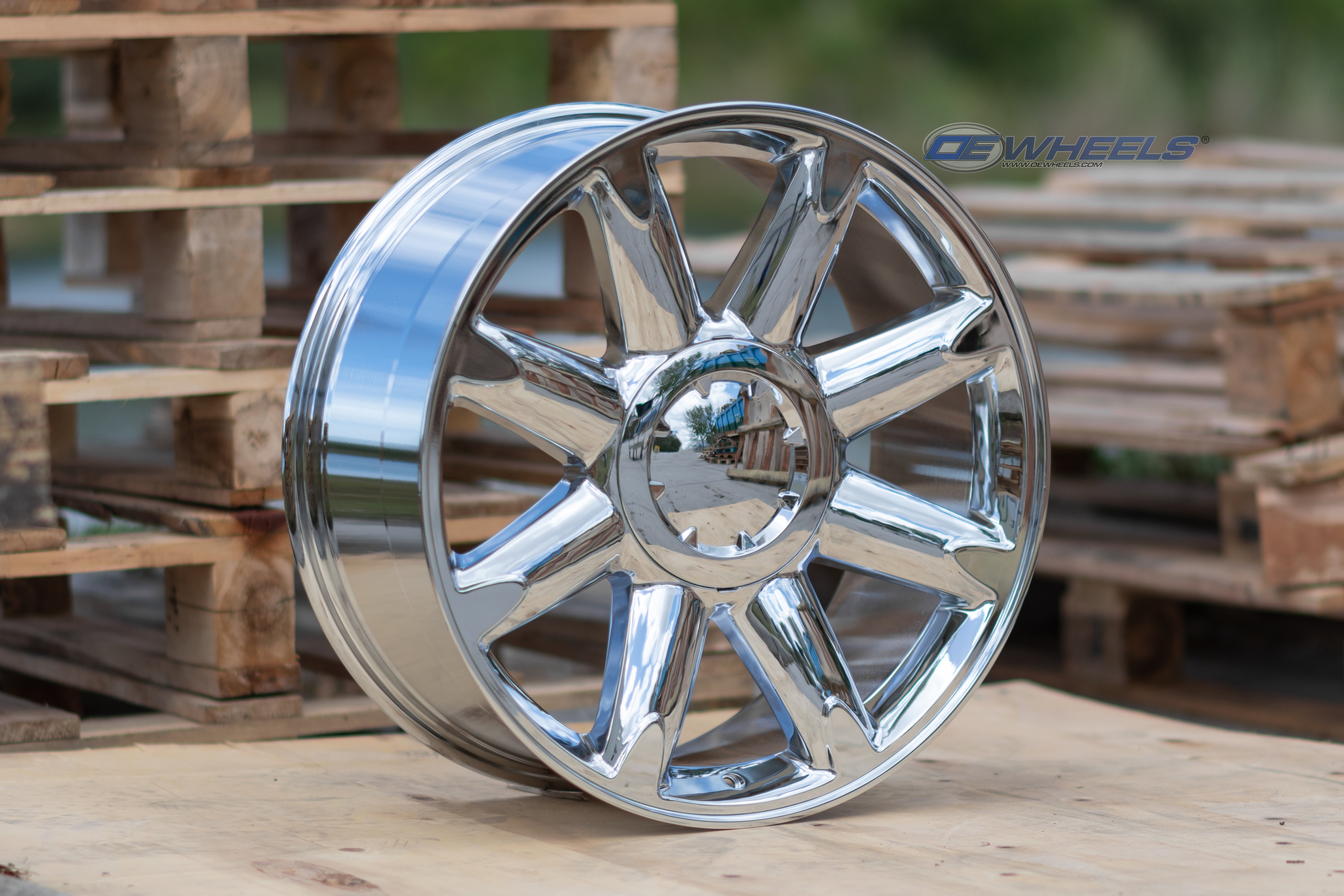 OE Wheels CV85-20085-6550-31C 20" Replica CV85 fits GMC Sierra 20x8.5 Chrome