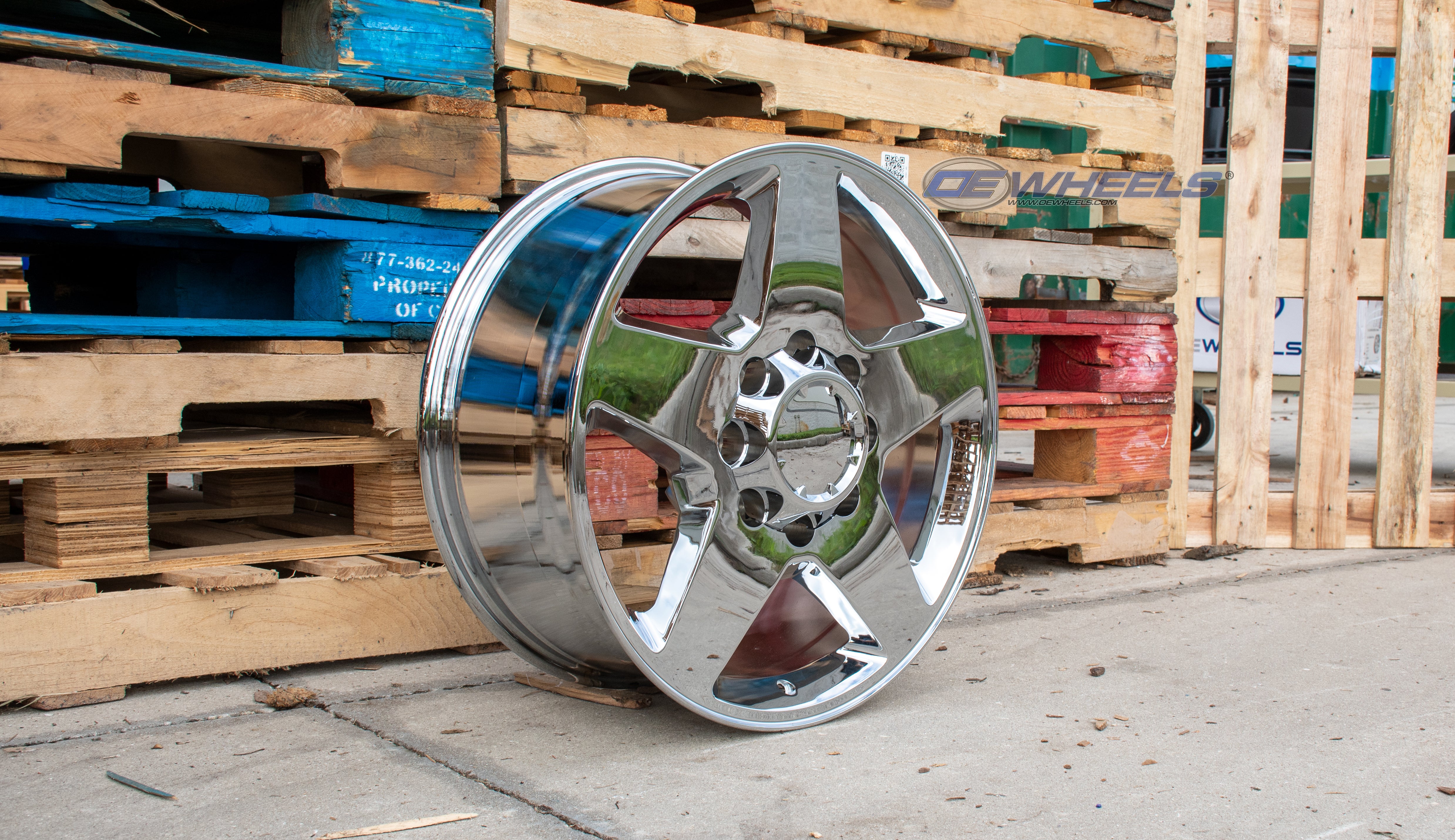 OE Wheels CV91A-20085-8650-12C 20" Replica CV91A fits 8 Lug Chevrolet Chrome