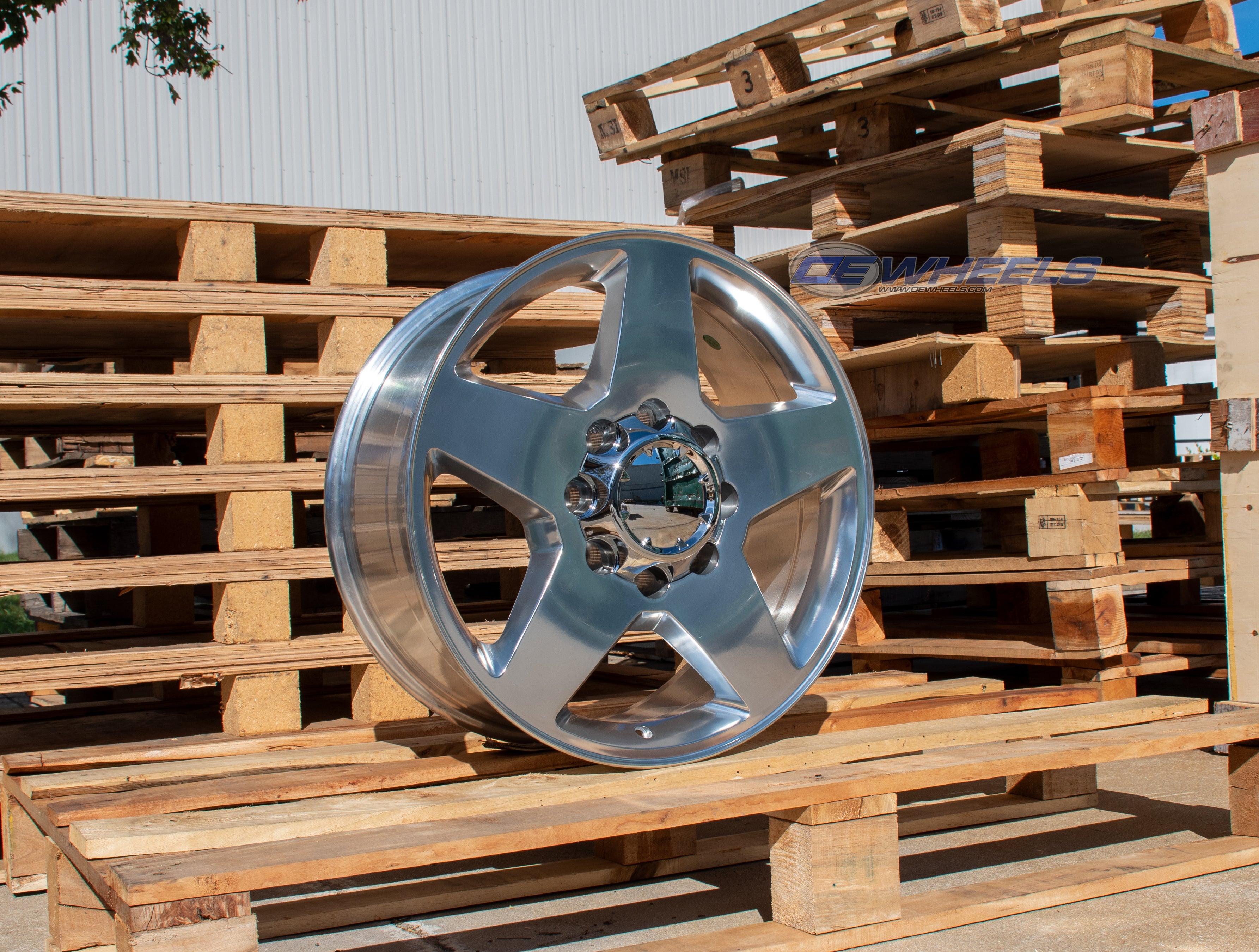 OE Wheels CV91A-20085-8650-12P 20" Replica CV91A fits 8 Lug Chevrolet Polished