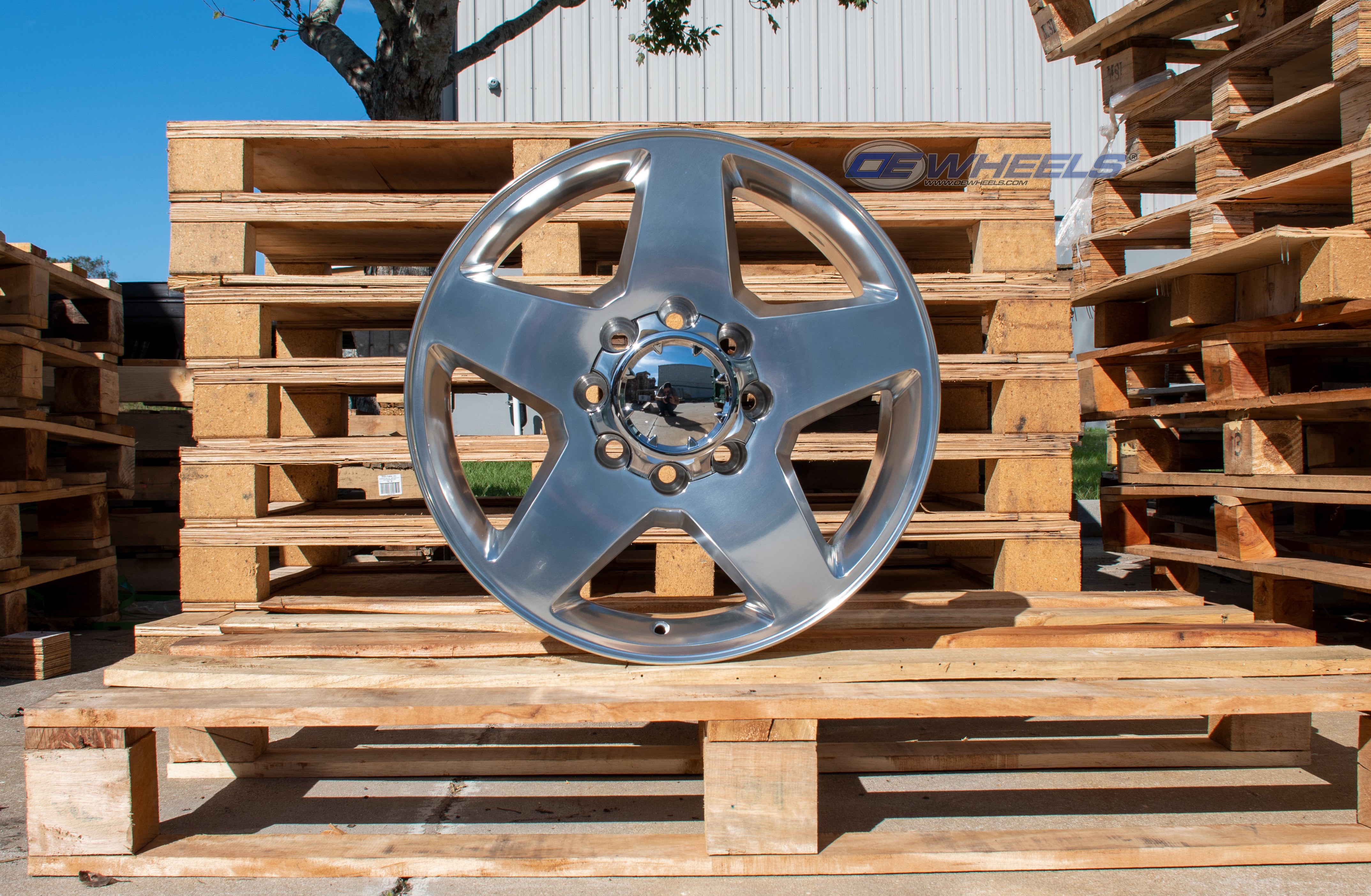 OE Wheels CV91A-20085-8650-12P 20" Replica CV91A fits 8 Lug Chevrolet Polished