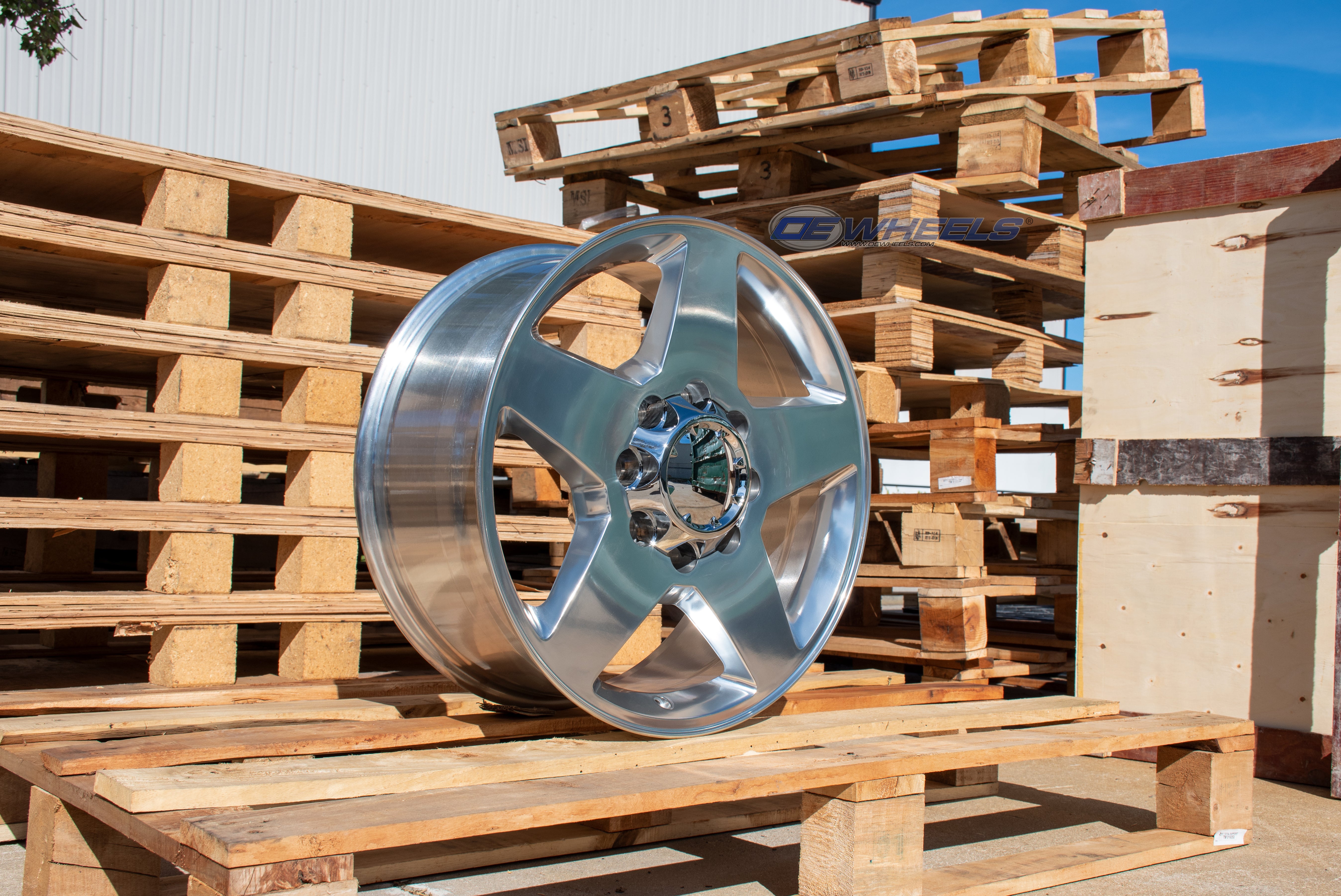OE Wheels CV91A-20085-8650-12P 20" Replica CV91A fits 8 Lug Chevrolet Polished