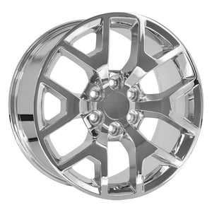OE Wheels CV92-20090-6550-27C 20" Replica CV92 fits GMC Sierra 20x9 Chrome