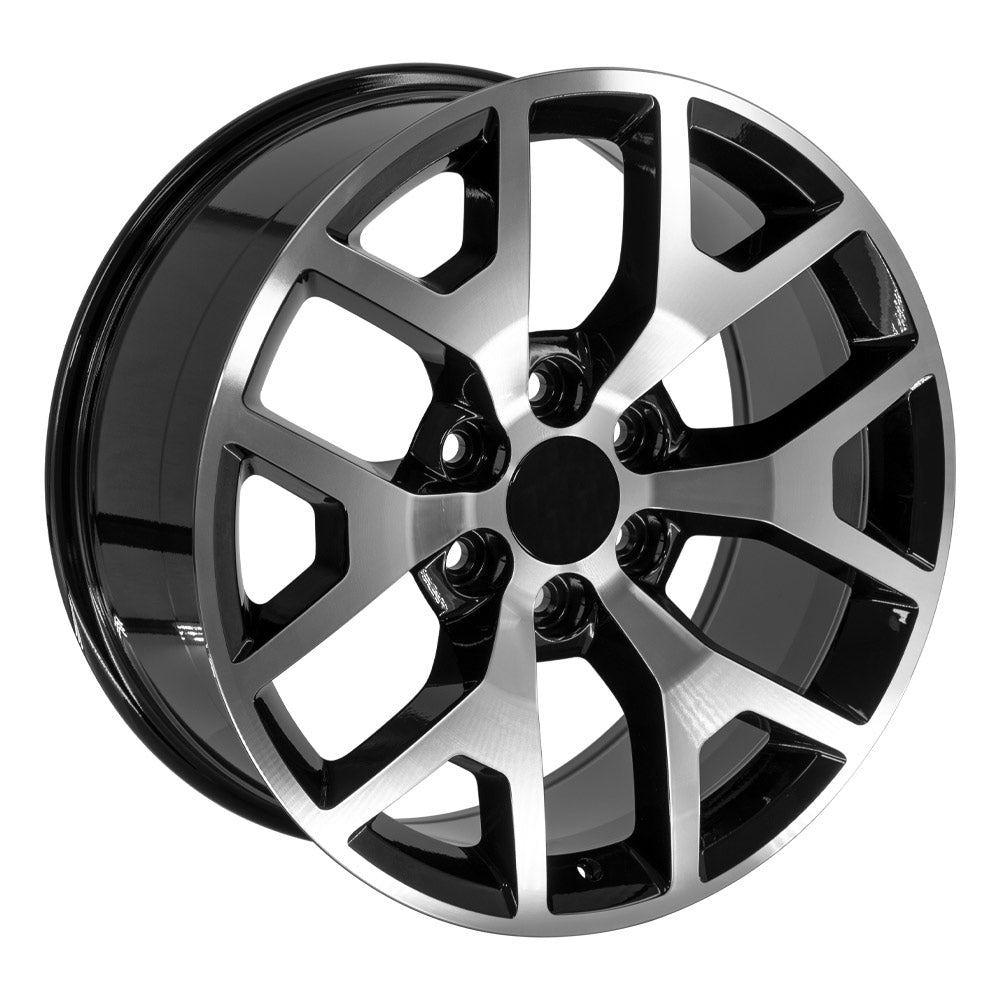 OE Wheels CV92-22090-6550-31MB 22" Replica CV92 fits GMC Sierra 22x9 Machined