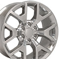 OE Wheels CV92-20090-6550-27P 20" Replica CV92 fits GMC Sierra 20x9 Polished