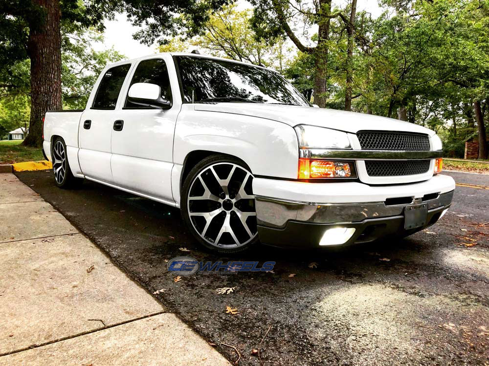 OE Wheels CV92-20090-6550-27MB 20" Replica CV92 fits GMC Sierra 20x9 Machined