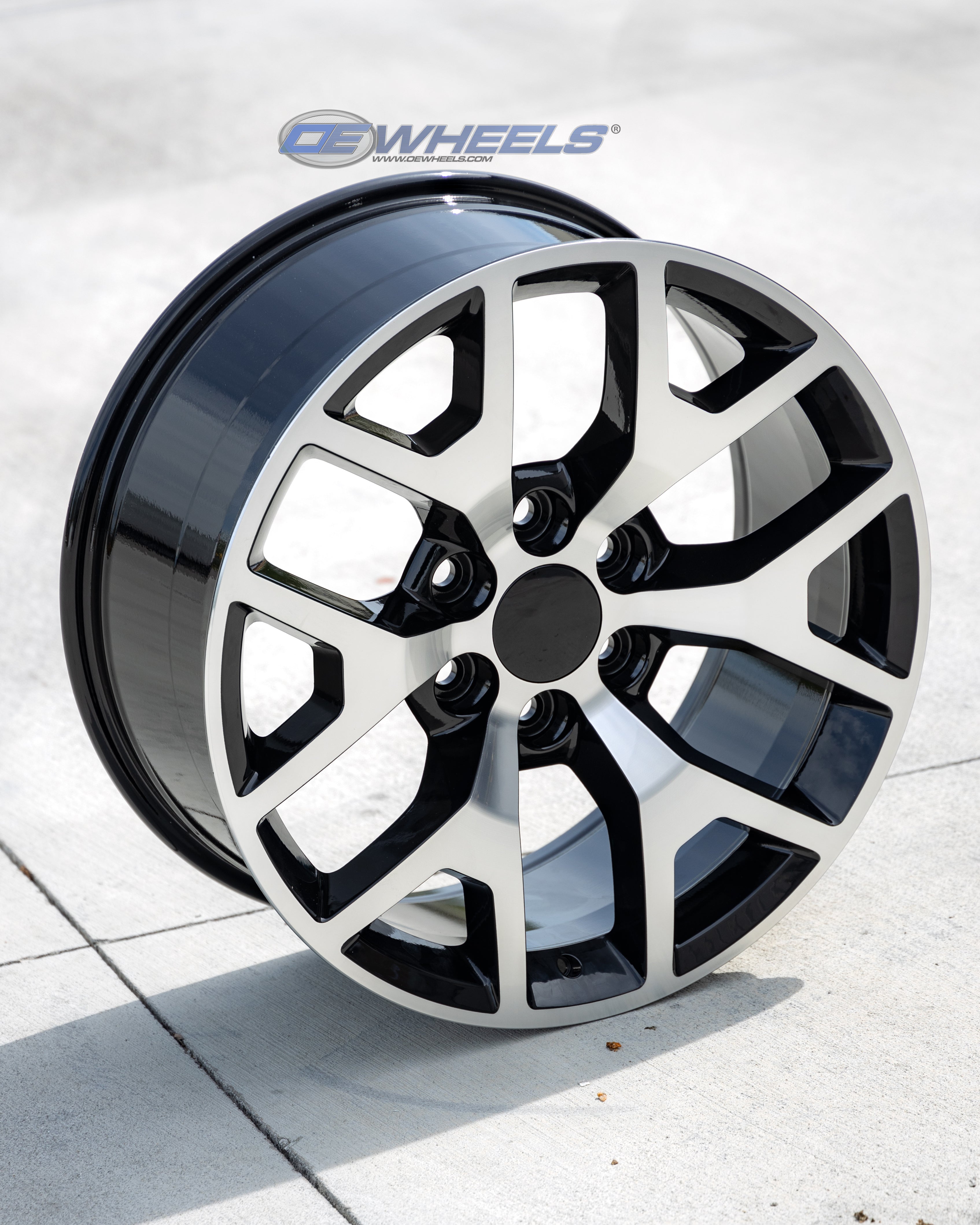 OE Wheels CV92-20090-6550-27MB 20" Replica CV92 fits GMC Sierra 20x9 Machined