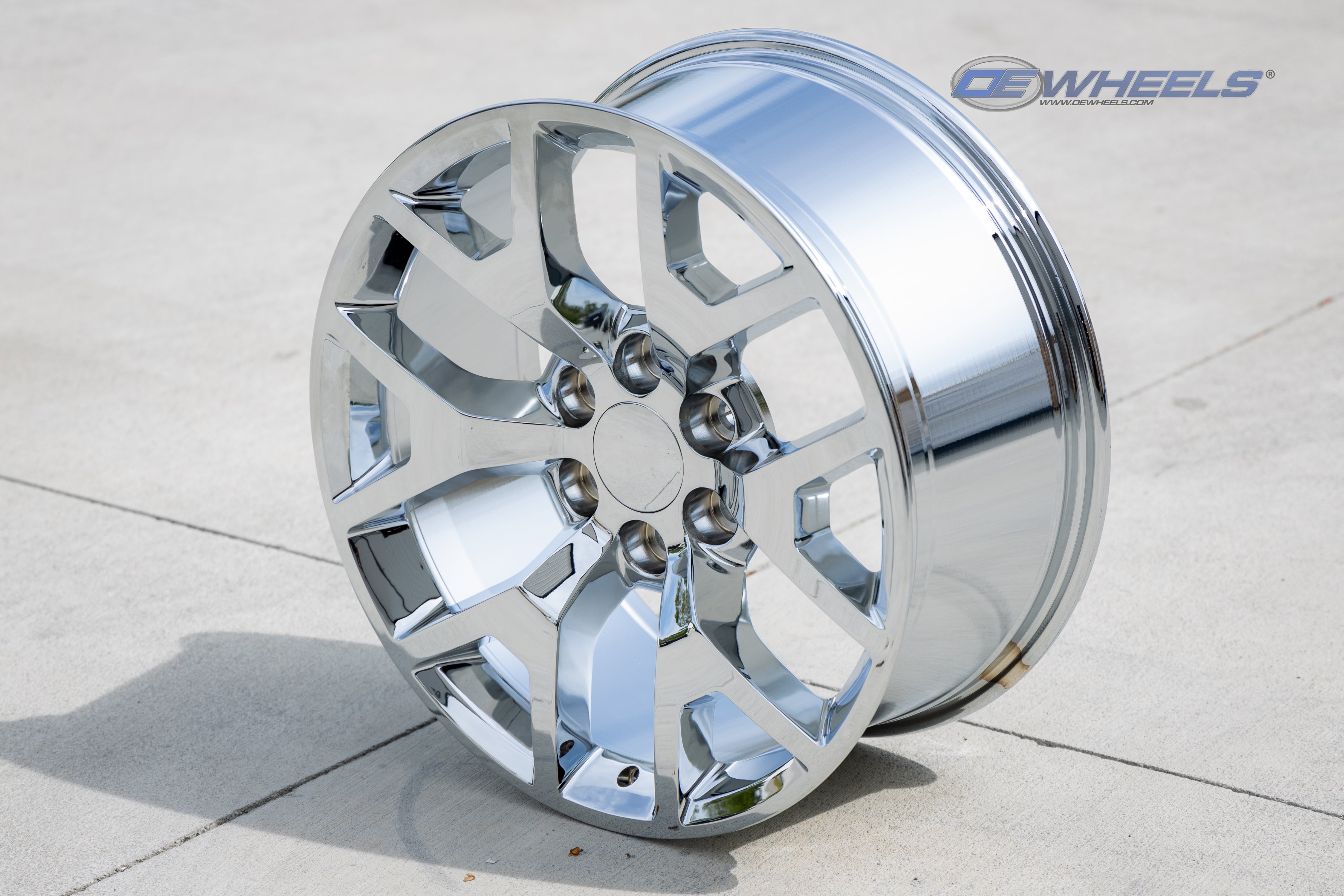 OE Wheels CV92-22090-6550-31C 22" Replica CV92 fits GMC Sierra 22x9 Chrome