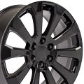 OE Wheels CV95-22090-6550-28B 22" Replica fits Chevrolet Silverado 22x9 Black
