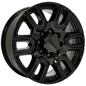OE Wheels CV96B-20085-8180-47B 20" Replica fits GMC Sierra 2500/3500 Black