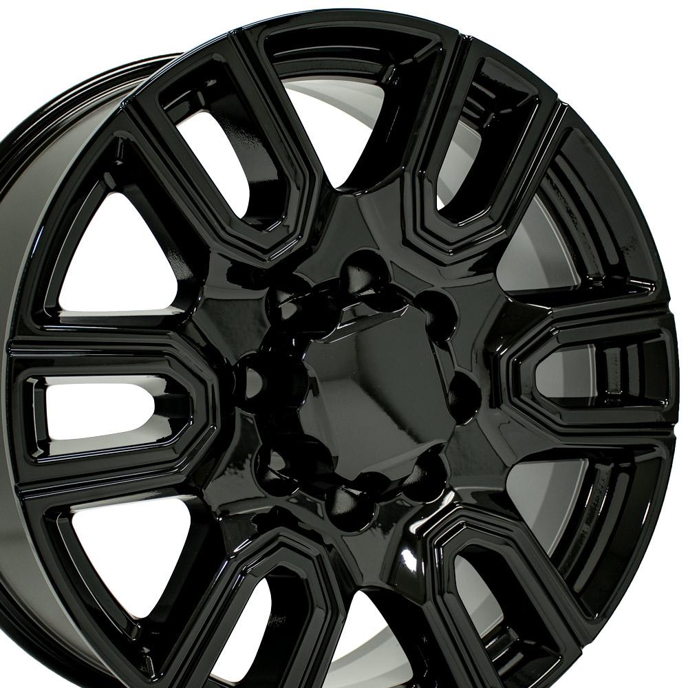 OE Wheels CV96B-20085-8180-47B 20" Replica fits GMC Sierra 2500/3500 Black