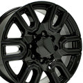 OE Wheels CV96B-20085-8180-47B 20" Replica fits GMC Sierra 2500/3500 Black